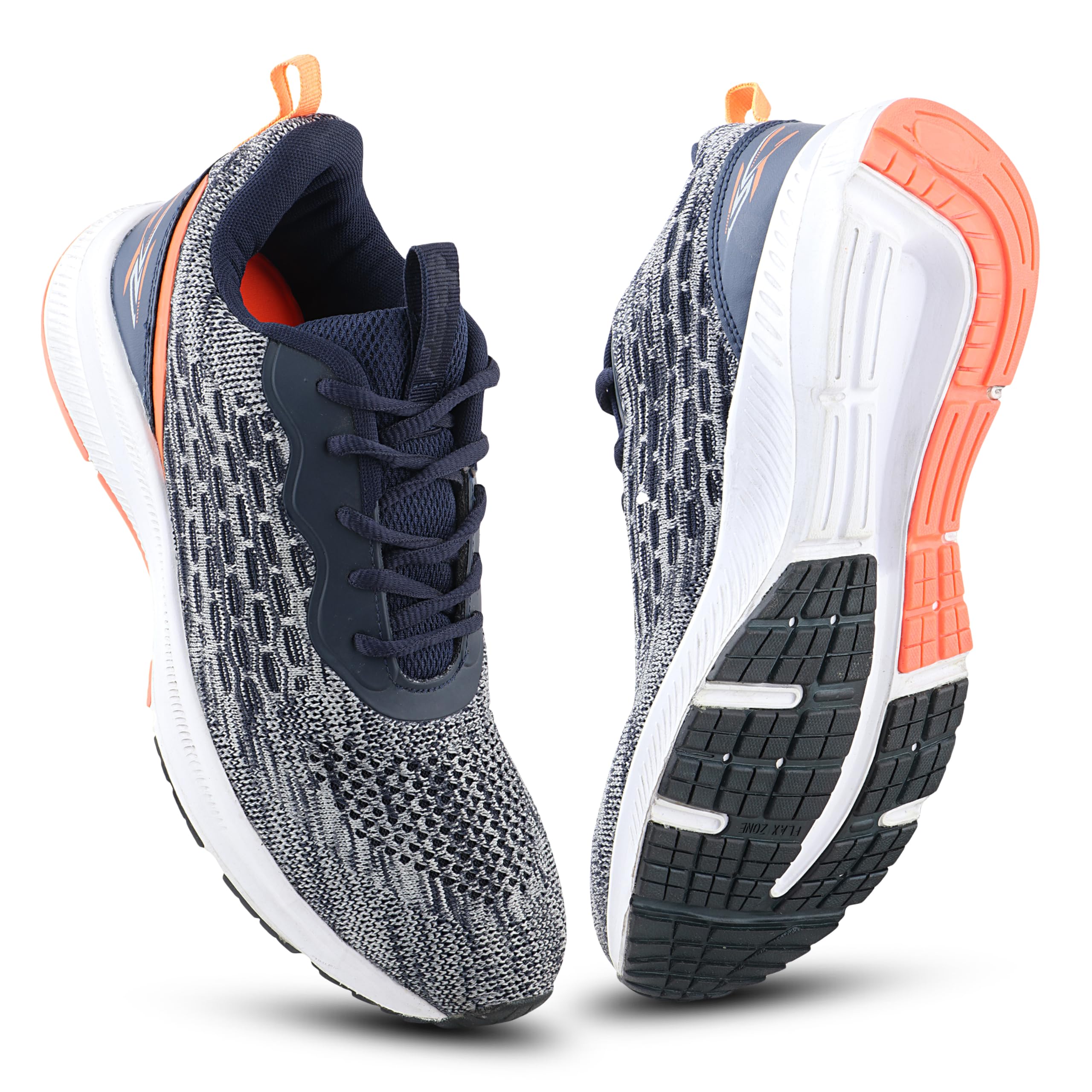 FUEL Pilot-02 Comfortable Lightweight Breathable Knitting Sport Shoes for Men's (Grey) - Image 7