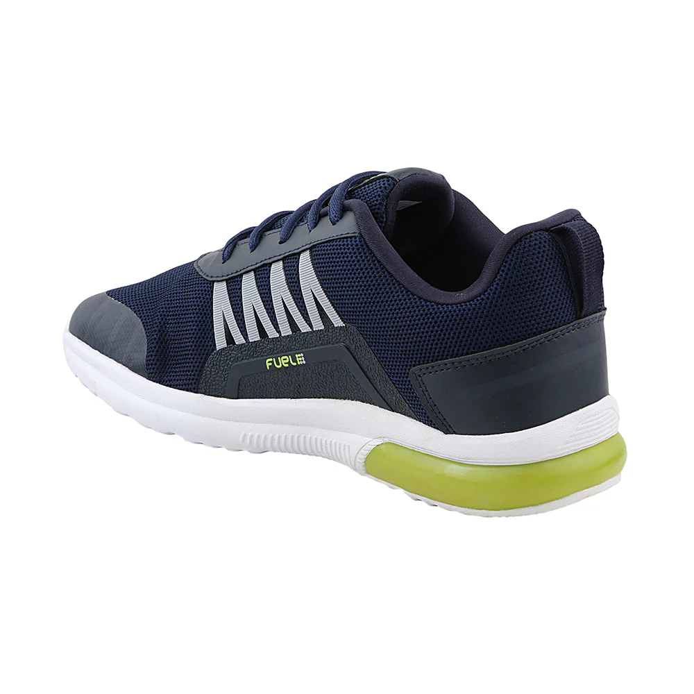 FUEL Polo Active Sport Shoe for Everyday in Mesh For Men's(Navy & Green) - Image 3