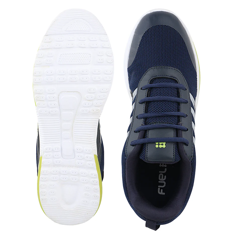 FUEL Polo Active Sport Shoe for Everyday in Mesh For Men's(Navy & Green) - Image 5