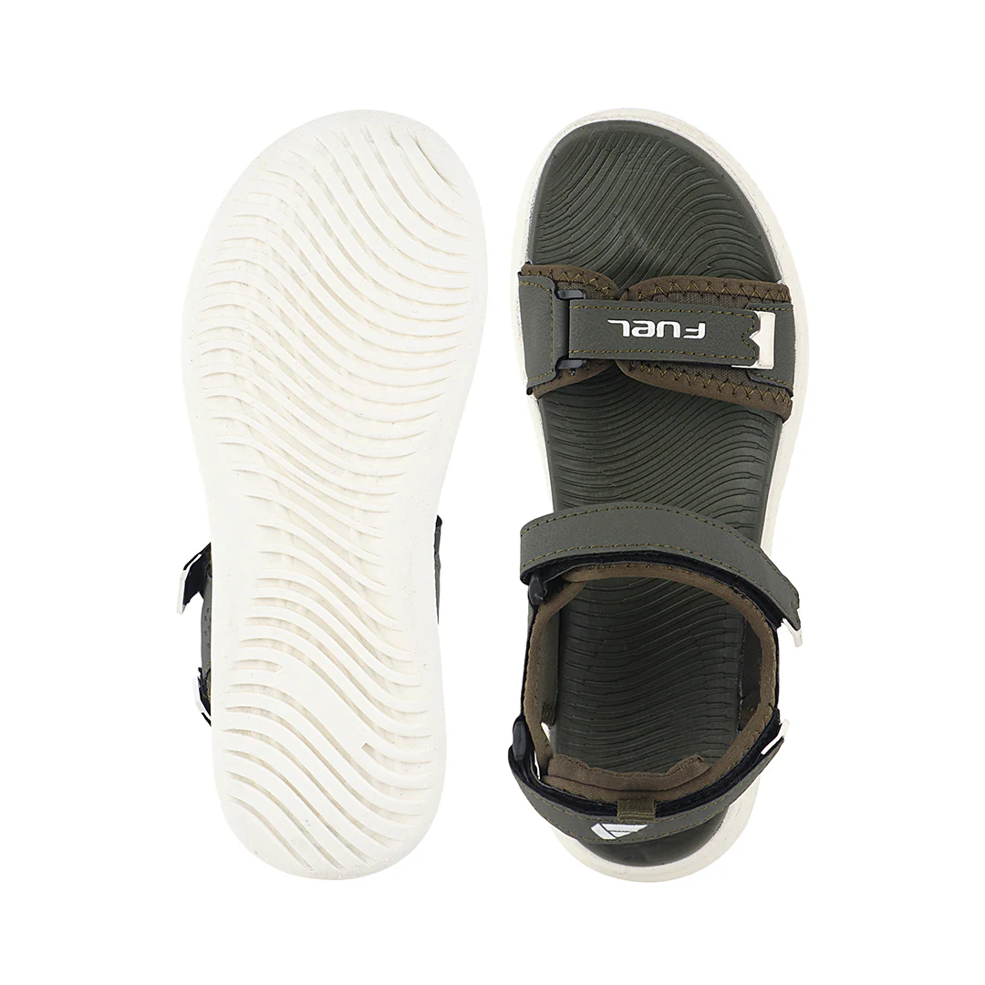 FUEL Power-Lite Casual & Stylish Sports Look Sandals For Women's (Olive) - Image 4