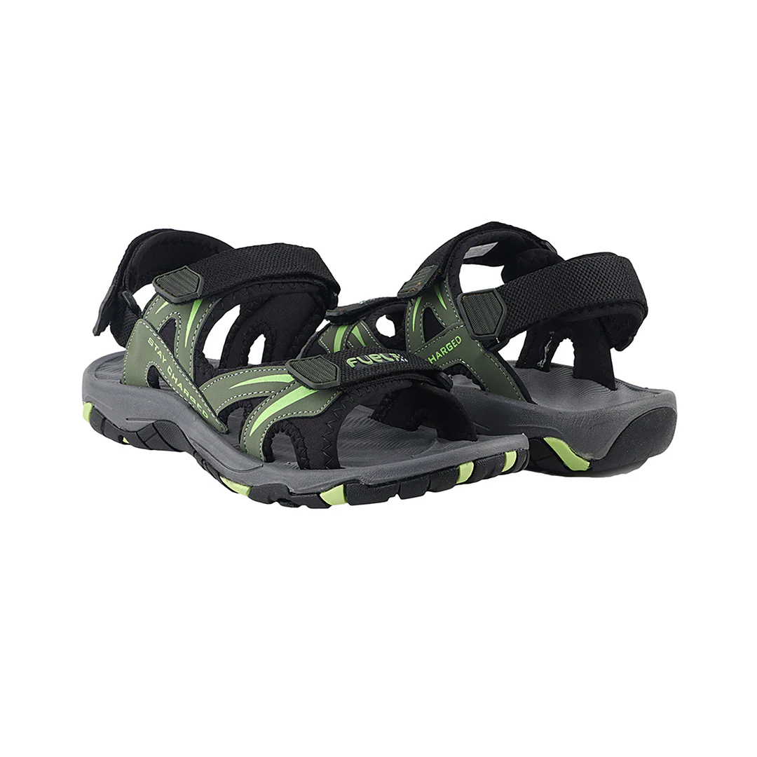 FUEL Prime Light-weight Sandals For Men's (Green) - Image 4