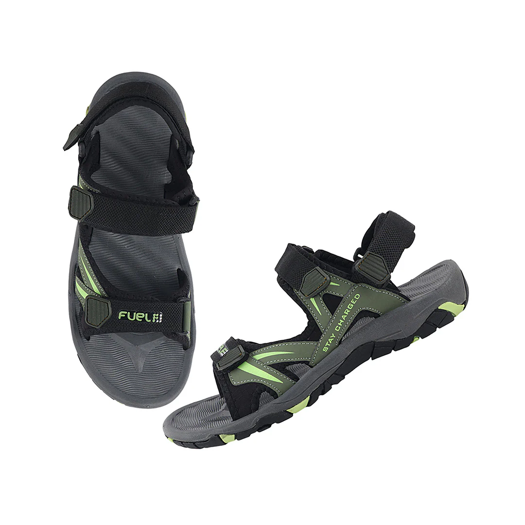FUEL Prime Light-weight Sandals For Men's (Green) - Image 6