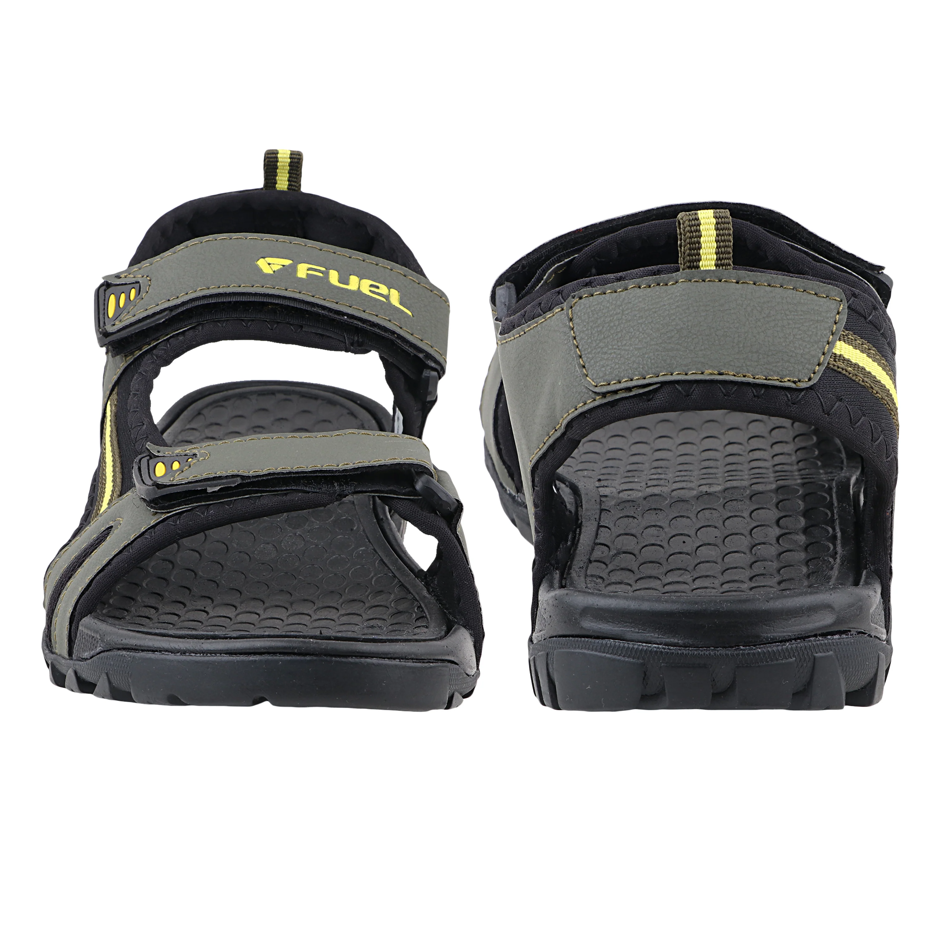 FUEL Punch-01 Trendy & Comfortable Sports Sandals for Men (Olive) - Image 3