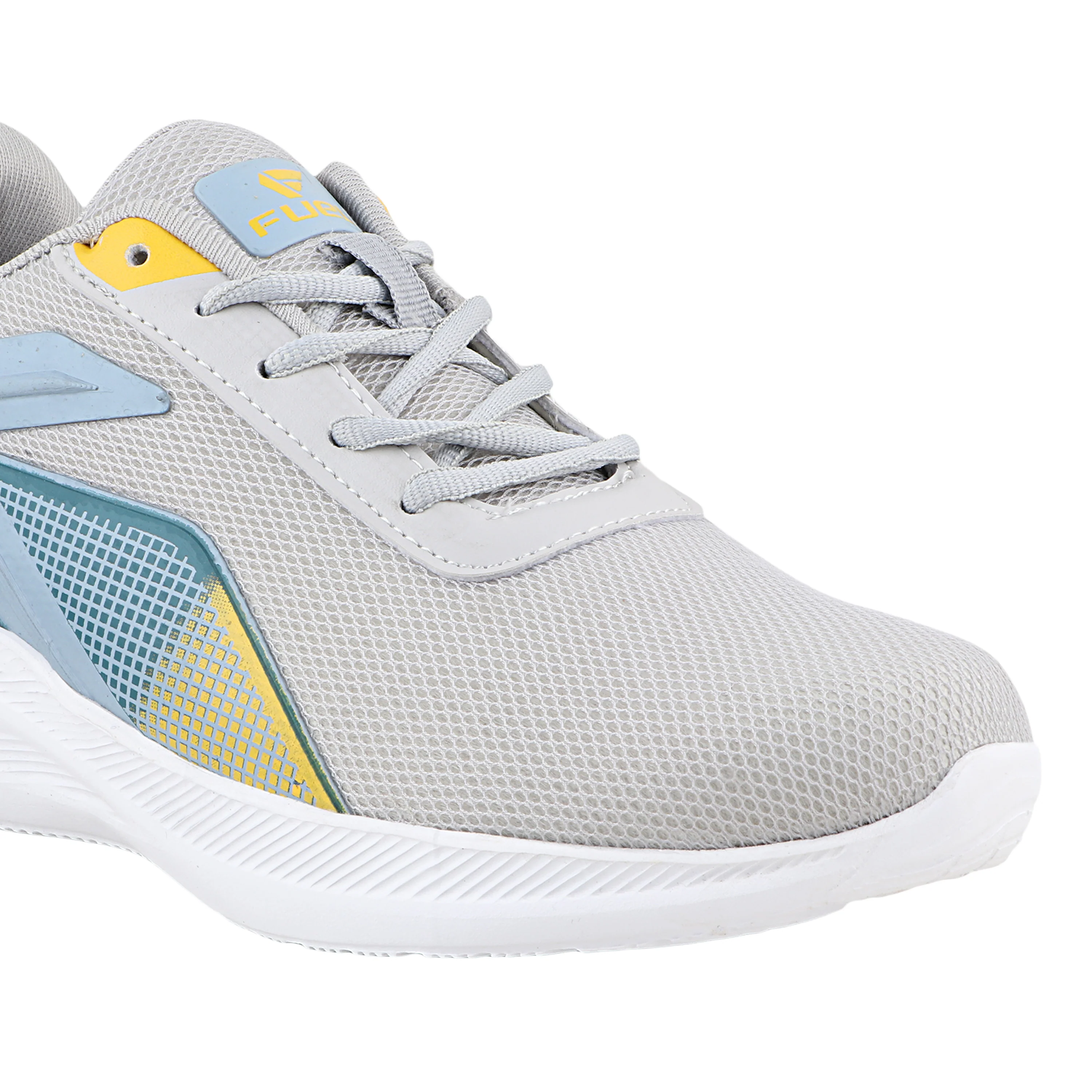 FUEL Rainbow Comfortable and light-weight Sports Shoes For Men (Grey) - Image 2