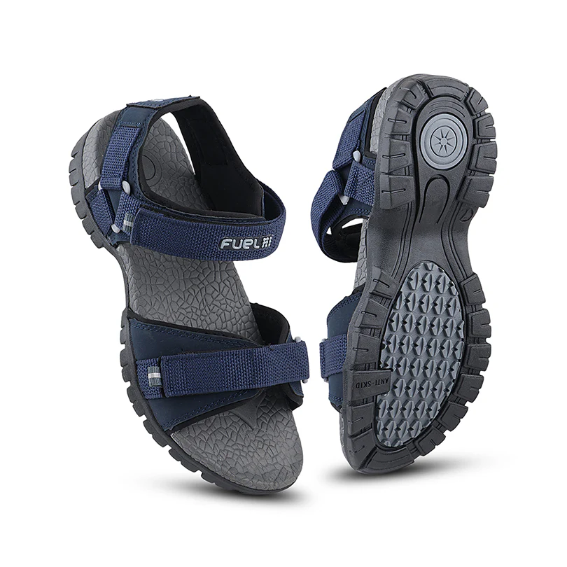 FUEL Rambo-02 Casual Sports Sandal for Men (Navy) - Image 6