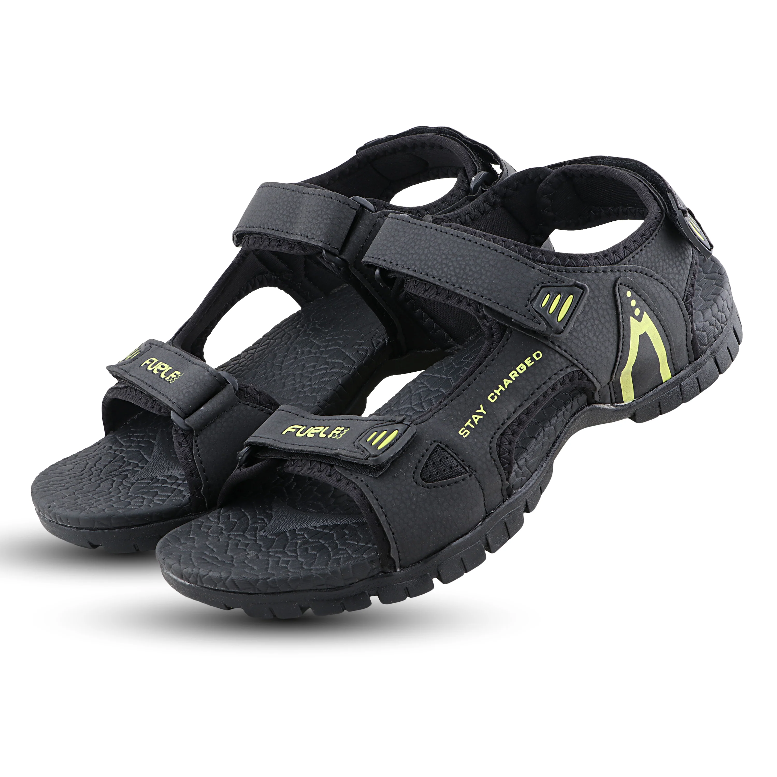 FUEL Rambo-04 Casual Sports Sandal for Men (Grey) - Image 3