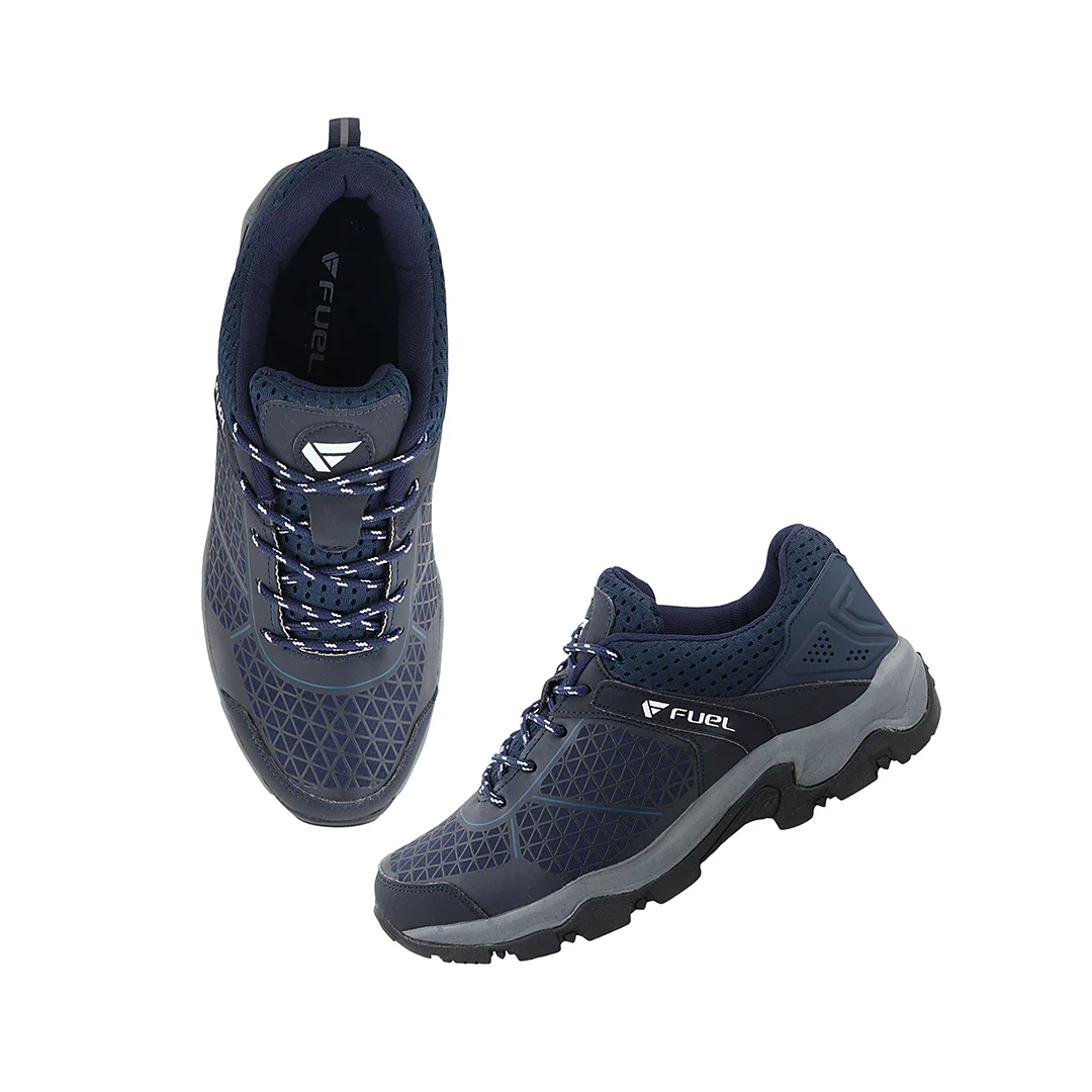 FUEL Rider Outdoor Cushioned Insole Sport Shoes with Breathable Synthetic Upper for Men's (Blue) - Image 6