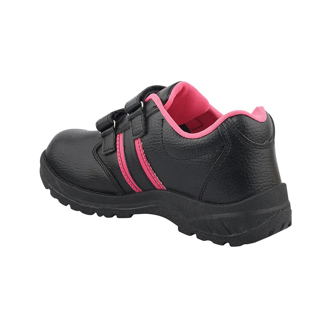 FUEL Riga Leather Safety Shoes for Women's Steel Toe Cap With Single Density PVC Sole (Pink) - Image 3
