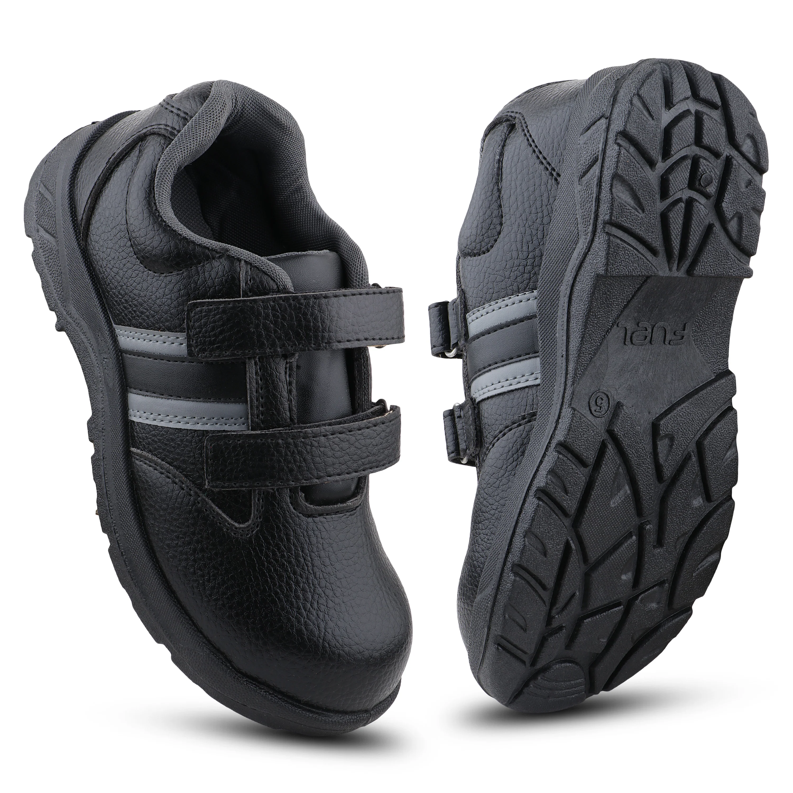 FUEL Riga Leather Safety Shoes for Women's Steel Toe Cap With Single Density PVC Sole (Black) - Image 6