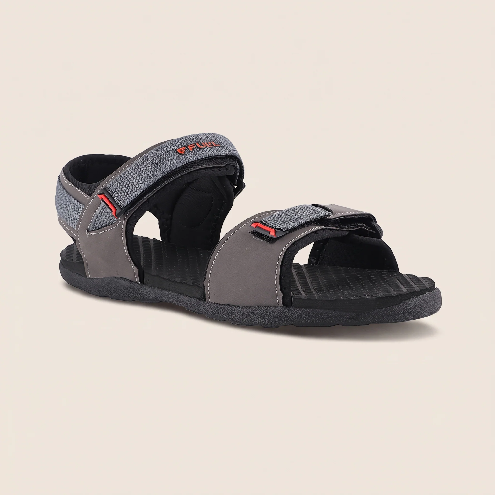 FUEL Roadster-01 Ultra Light-Weight Sports Sandals For Men (Black)