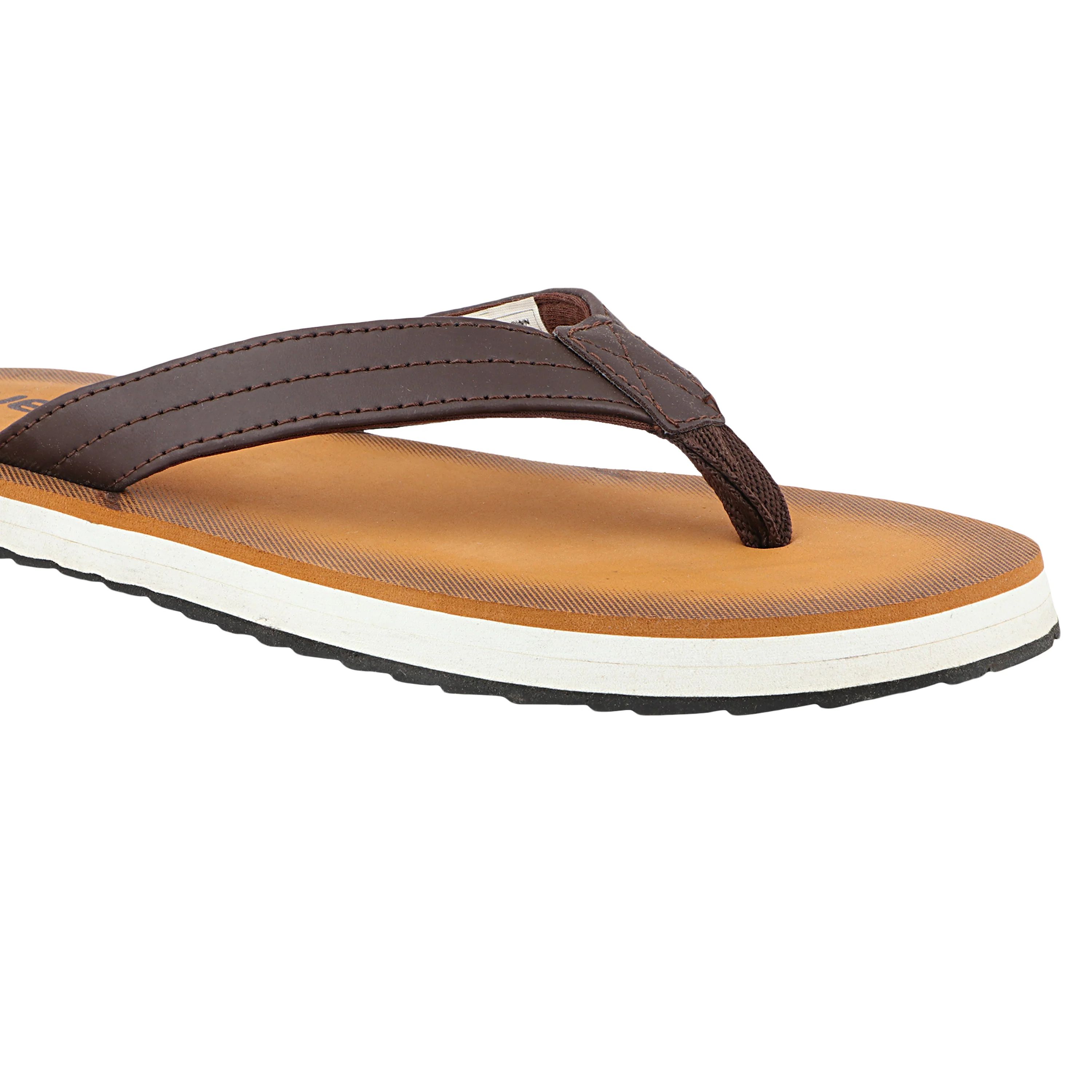 FUEL Roman Lightweight and Comfortable with Soft Cushioning and Superior Grip Slipper for Men's (Brown) - Image 2