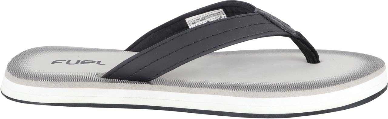 FUEL Roman Lightweight and Comfortable with Soft Cushioning and Superior Grip Slipper for Men's (Grey) - Image 3