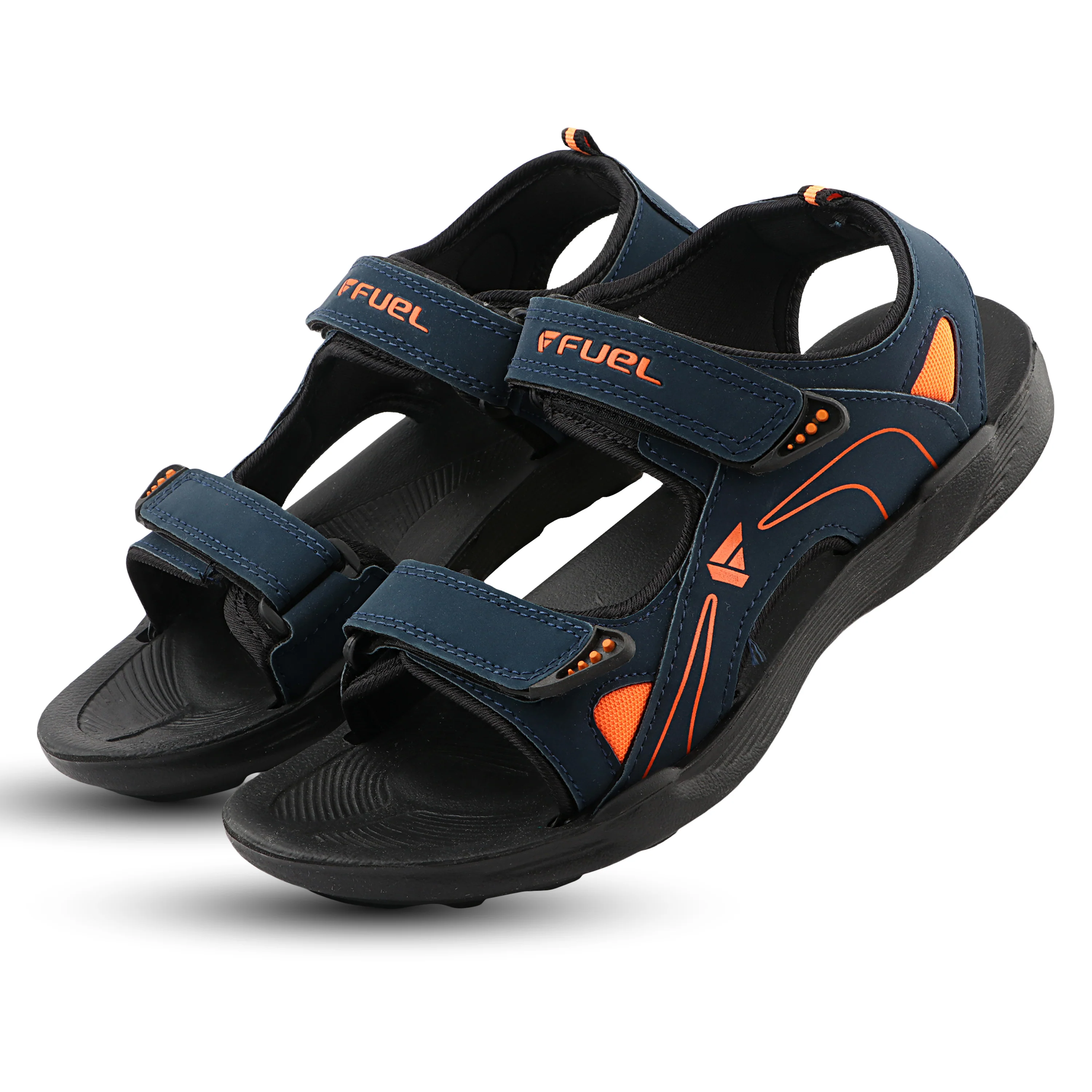 FUEL SA-04 Trendy Outdoor with Soft Comfort Footbed and Casual Slip-On Sandals for Men's (Black) - Image 3