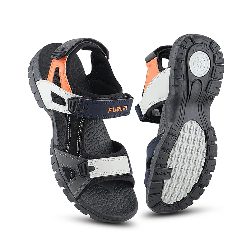 FUEL Rambo-01 Casual Sports Sandal for Men (White) - Image 8