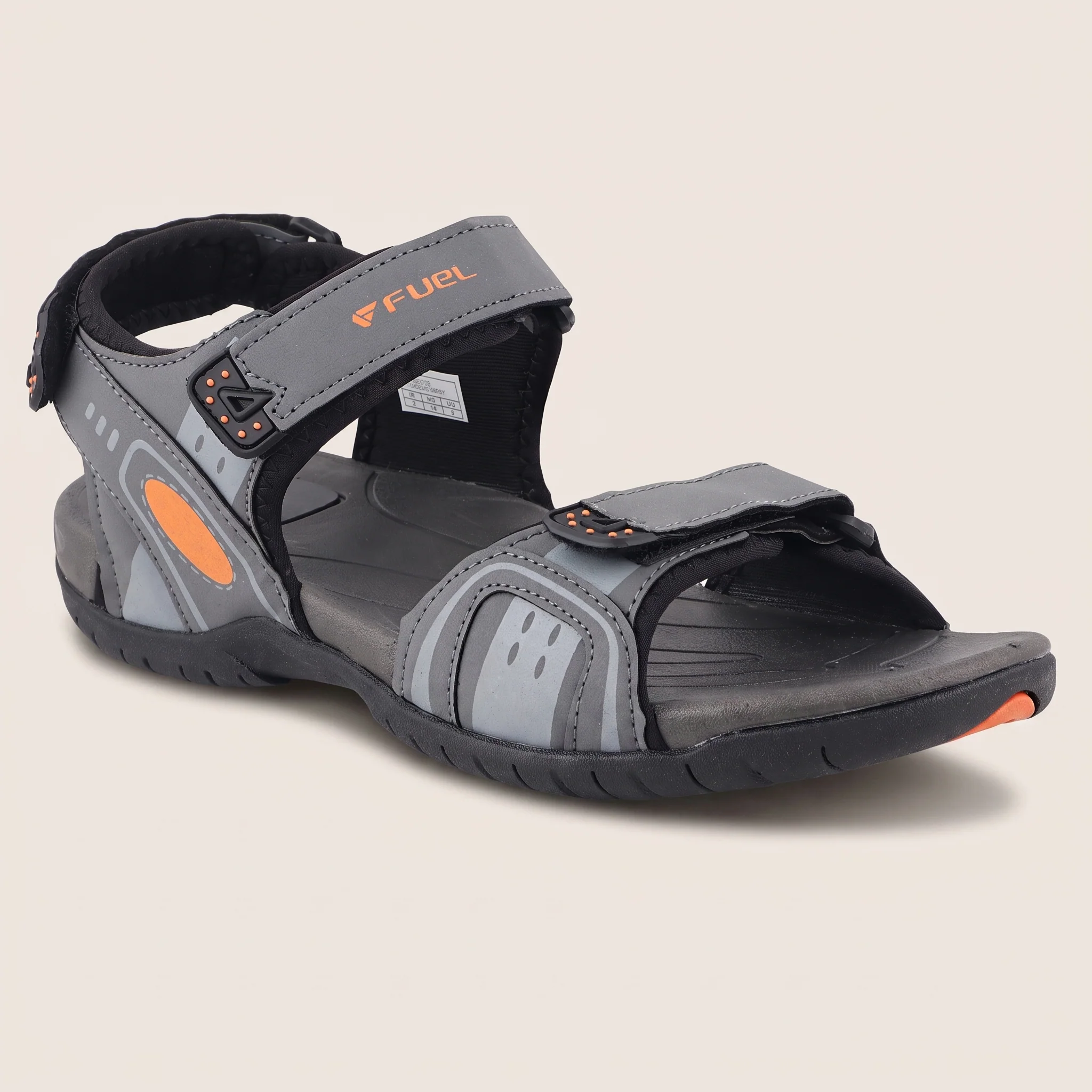 FUEL 2112-08 Comfortable Casual Sandal For Men's (Grey)