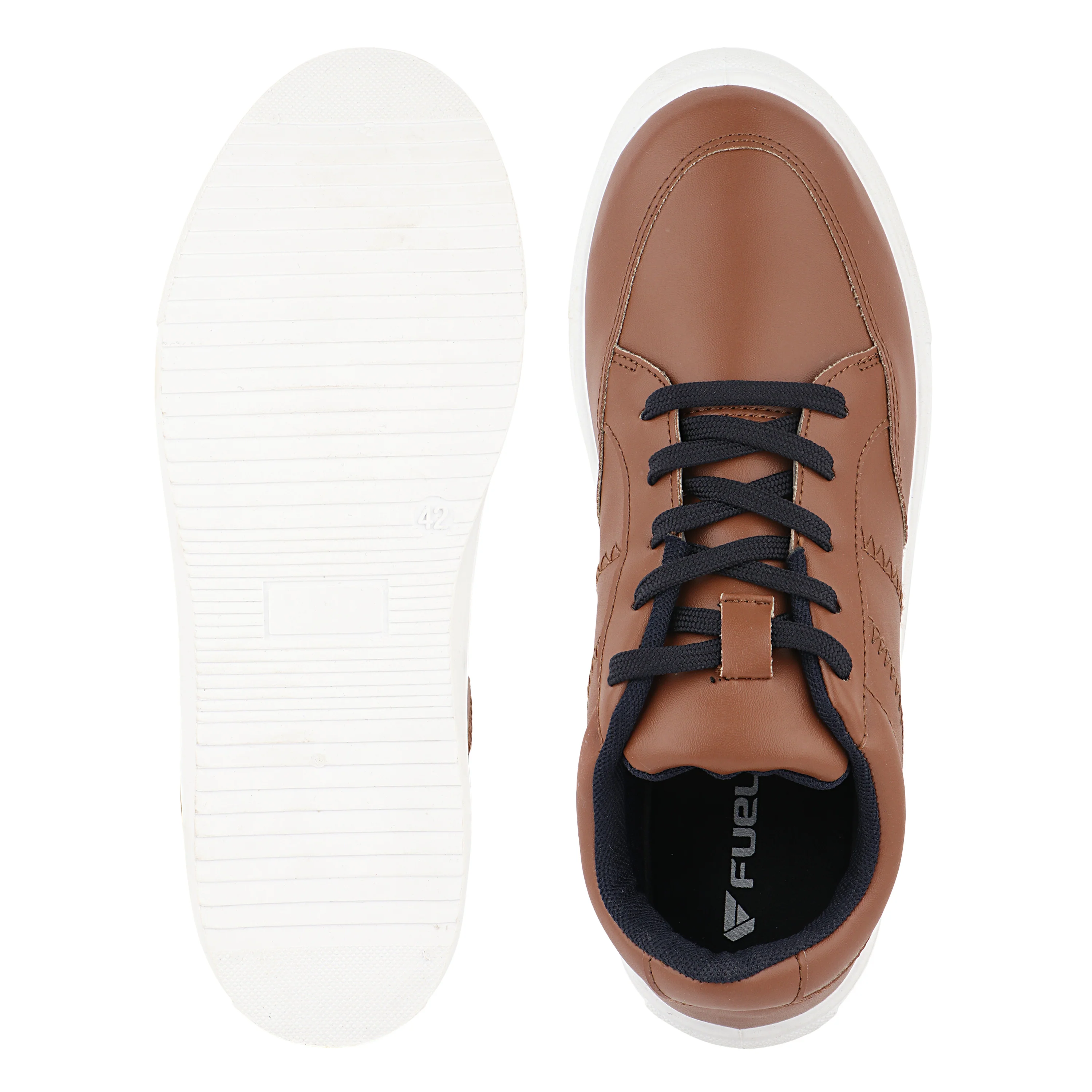 FUEL Sneaks-02 Lightweight Breathable Casual Men's Sneakers for Outdoor Activities (Brown) - Image 4