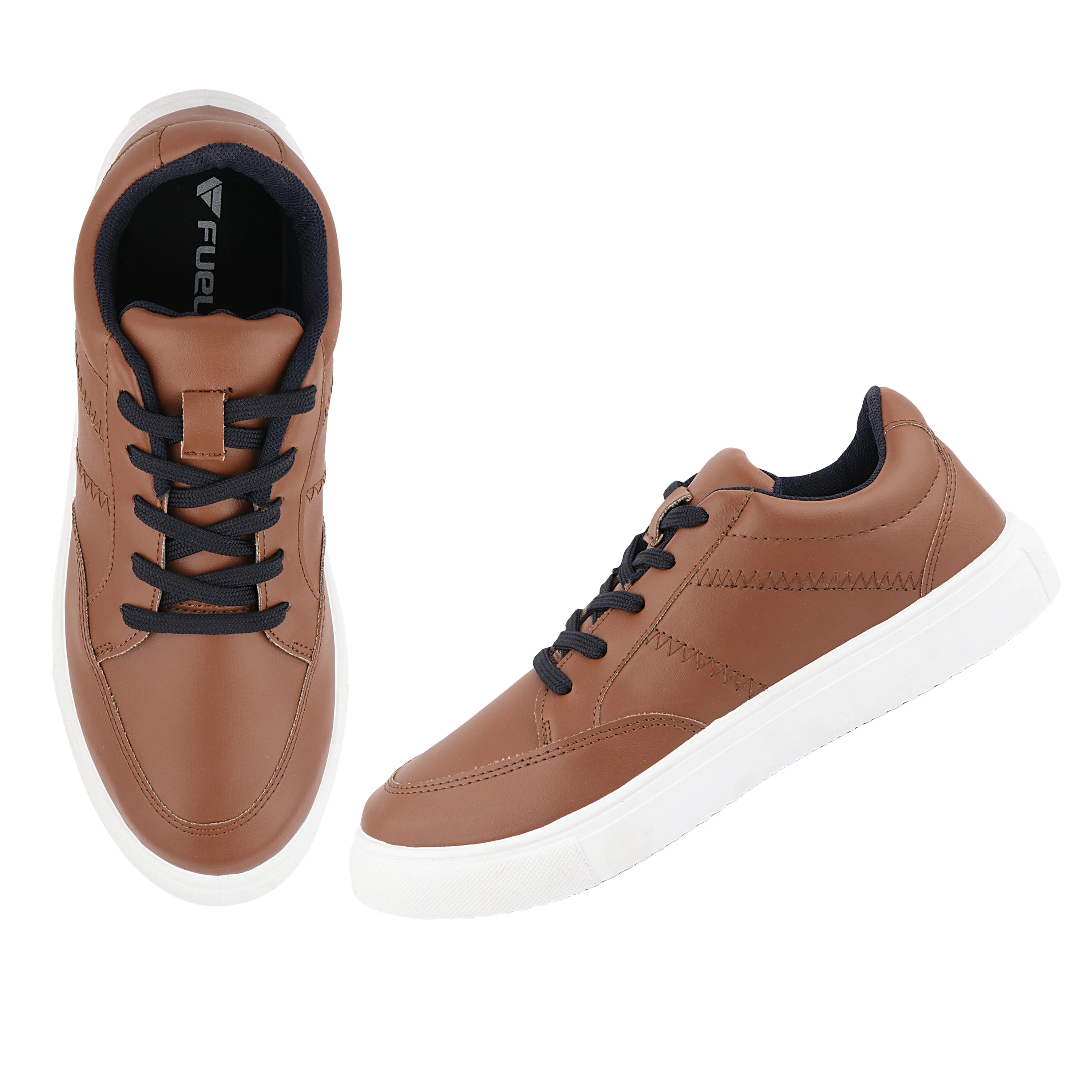 FUEL Sneaks-02 Lightweight Breathable Casual Men's Sneakers for Outdoor Activities (Brown) - Image 5