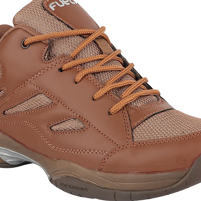 FUEL Snow Lightweight & Durable Lace-Up Sports Shoes for Men's (Brown) - Image 2