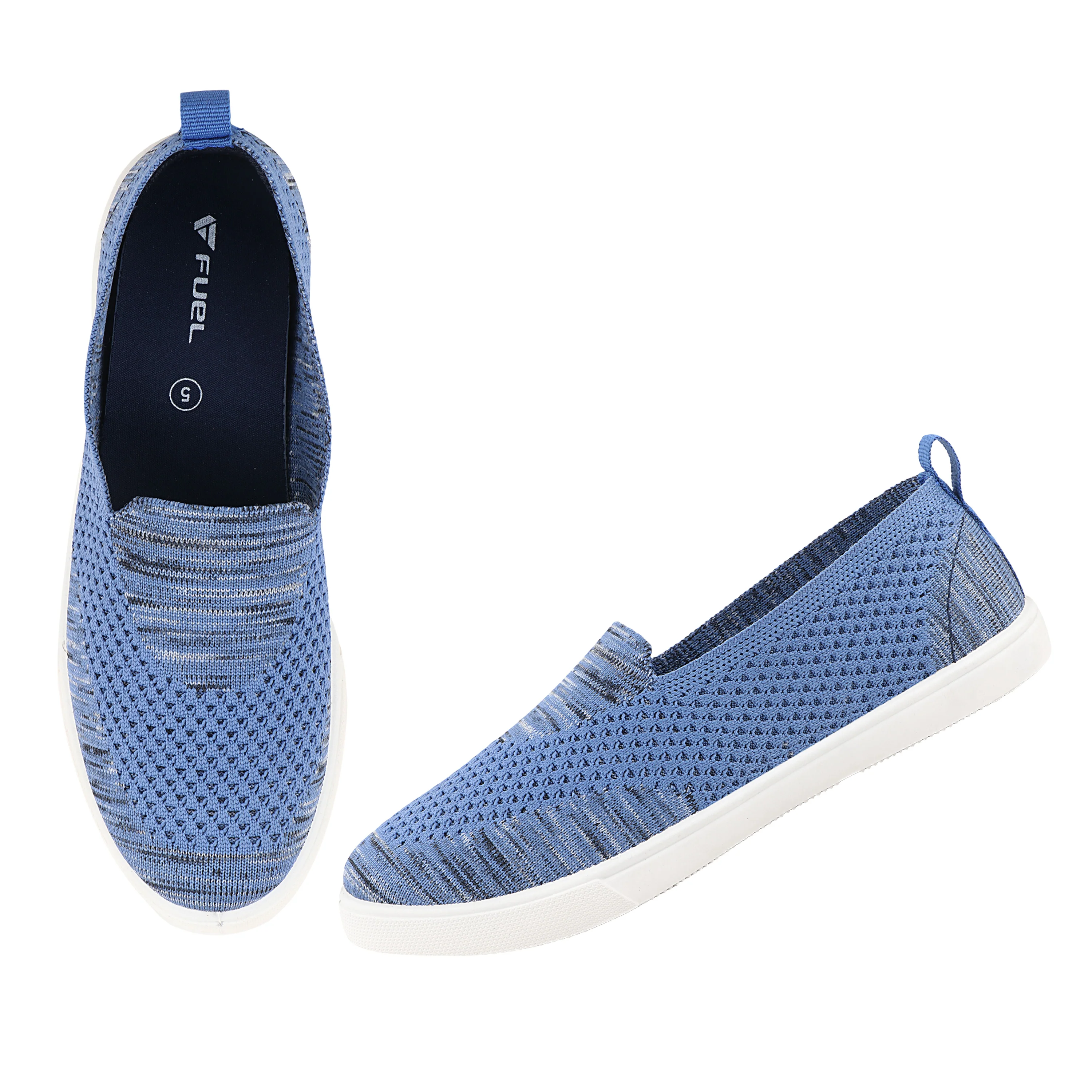 FUEL Sophia-05 Breathable & Easy Wear Design Comfort Slip-On Shoes for Women (Navy) - Image 6