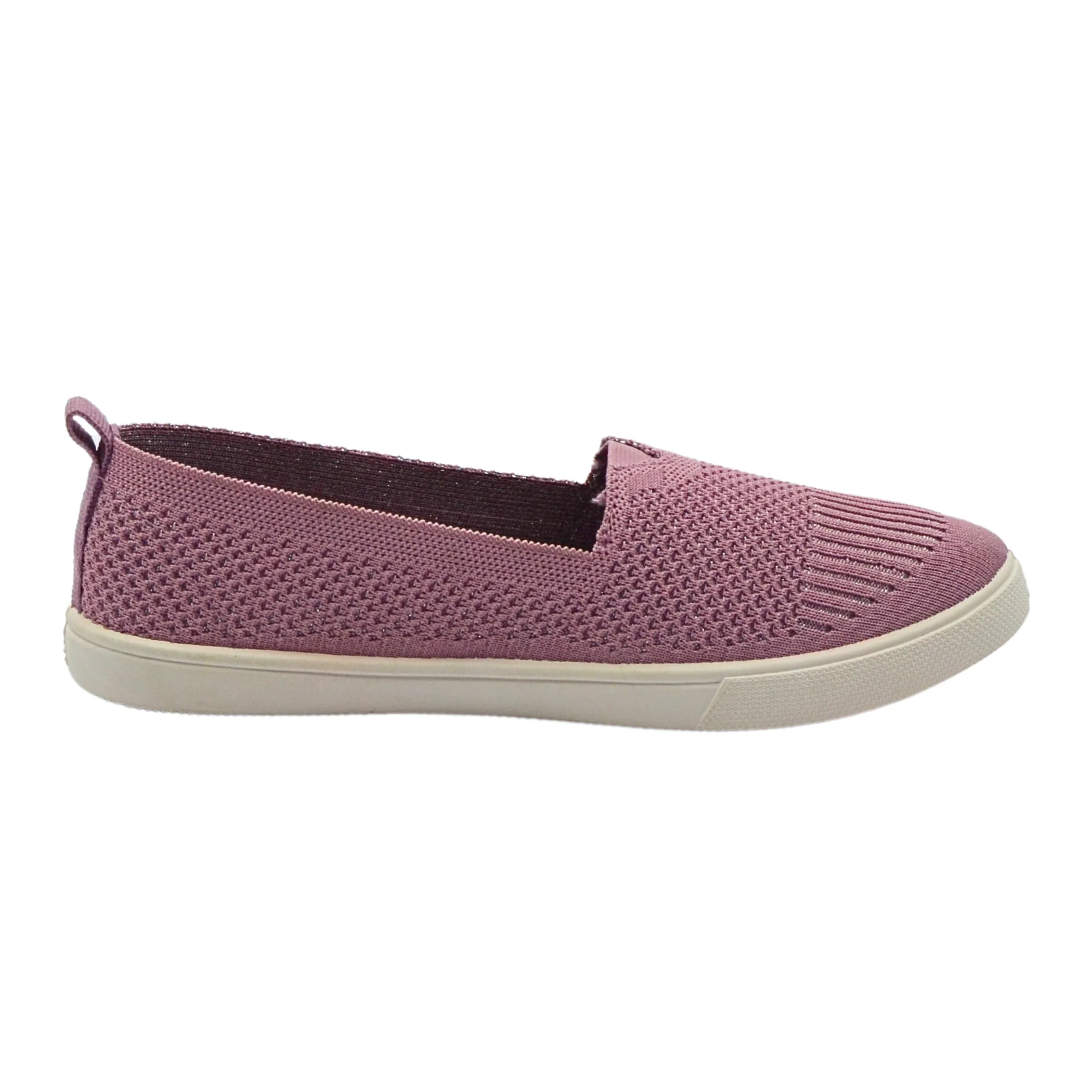 FUEL Sophia Stylish & Breathable Slip On Sports Shoes for Women (Mauve)