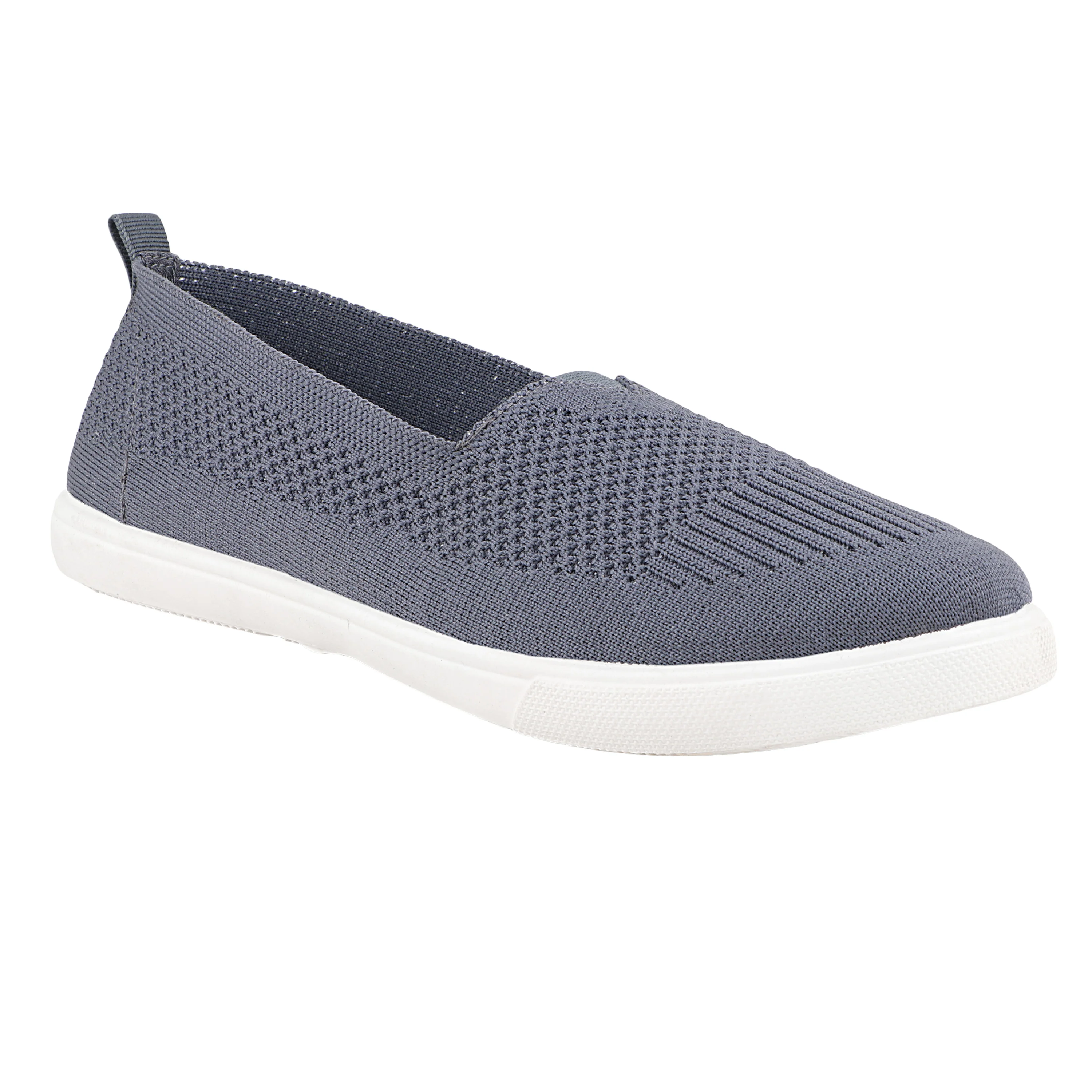 FUEL Sophia Stylish & Breathable Slip On Sports Shoes for Women (Grey)
