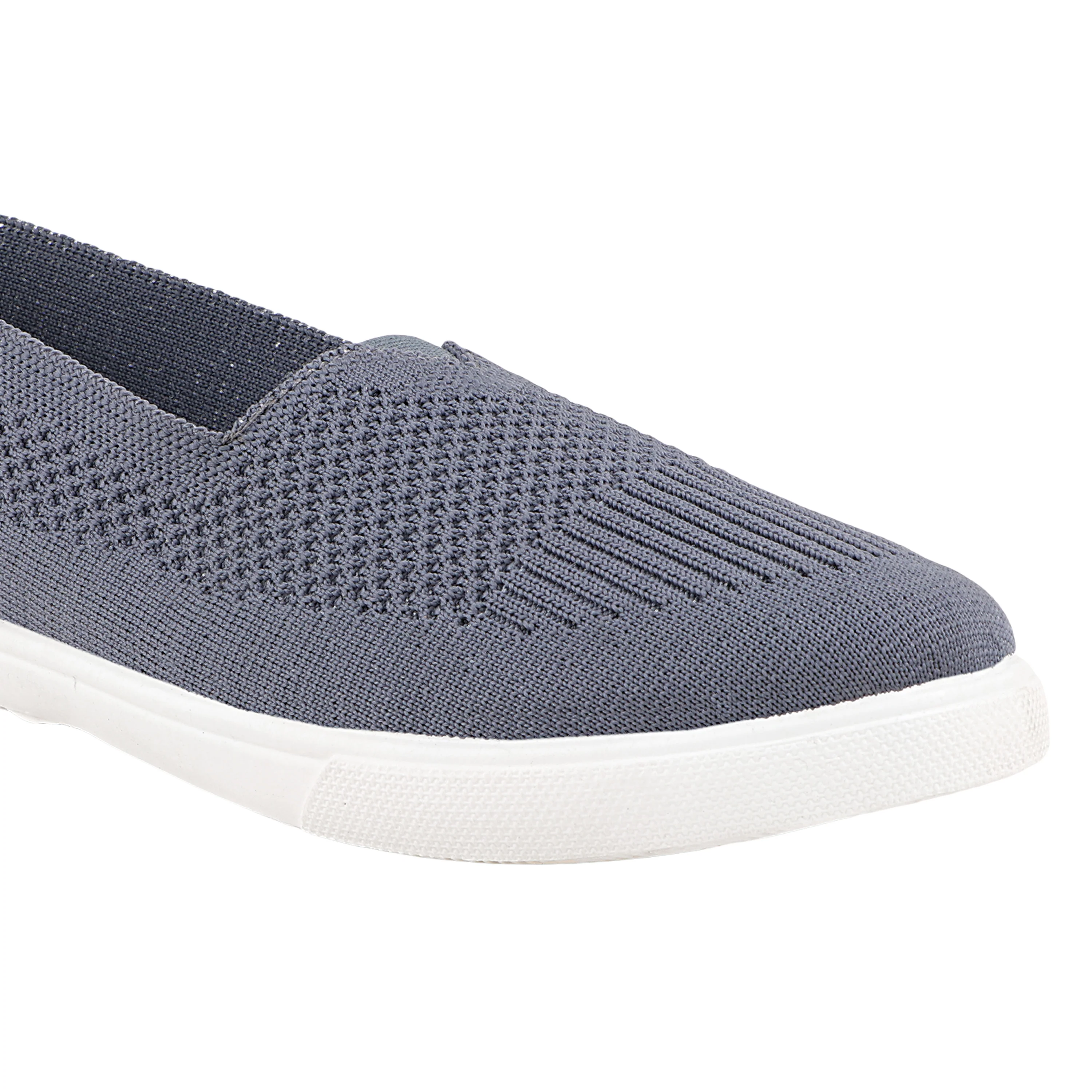 FUEL Sophia Stylish & Breathable Slip On Sports Shoes for Women (Grey) - Image 2