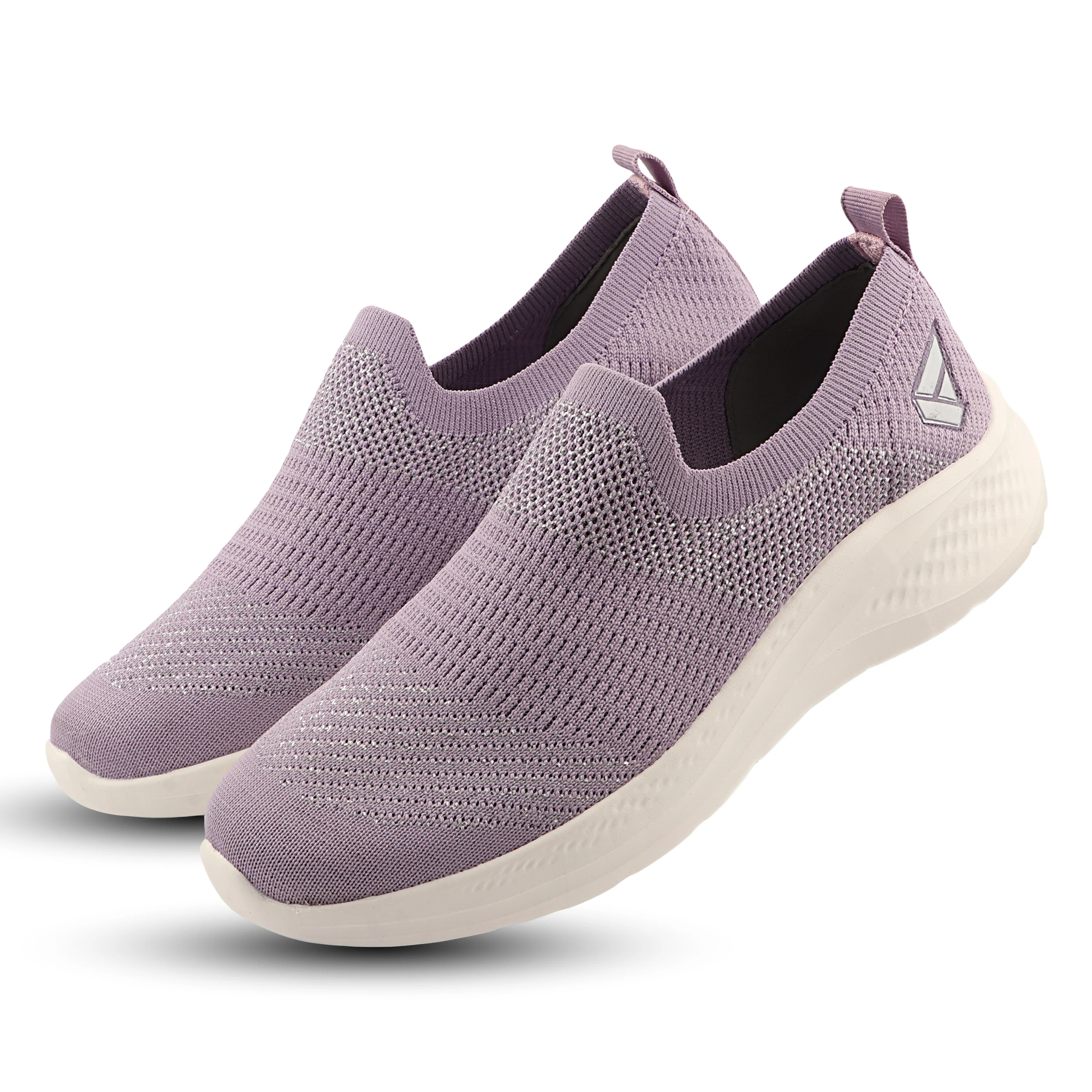 FUEL Sparkle Lightweight & Comfortable Casual Slip-On Daily Wear Sports Shoes for Women's (Lavender) - Image 3