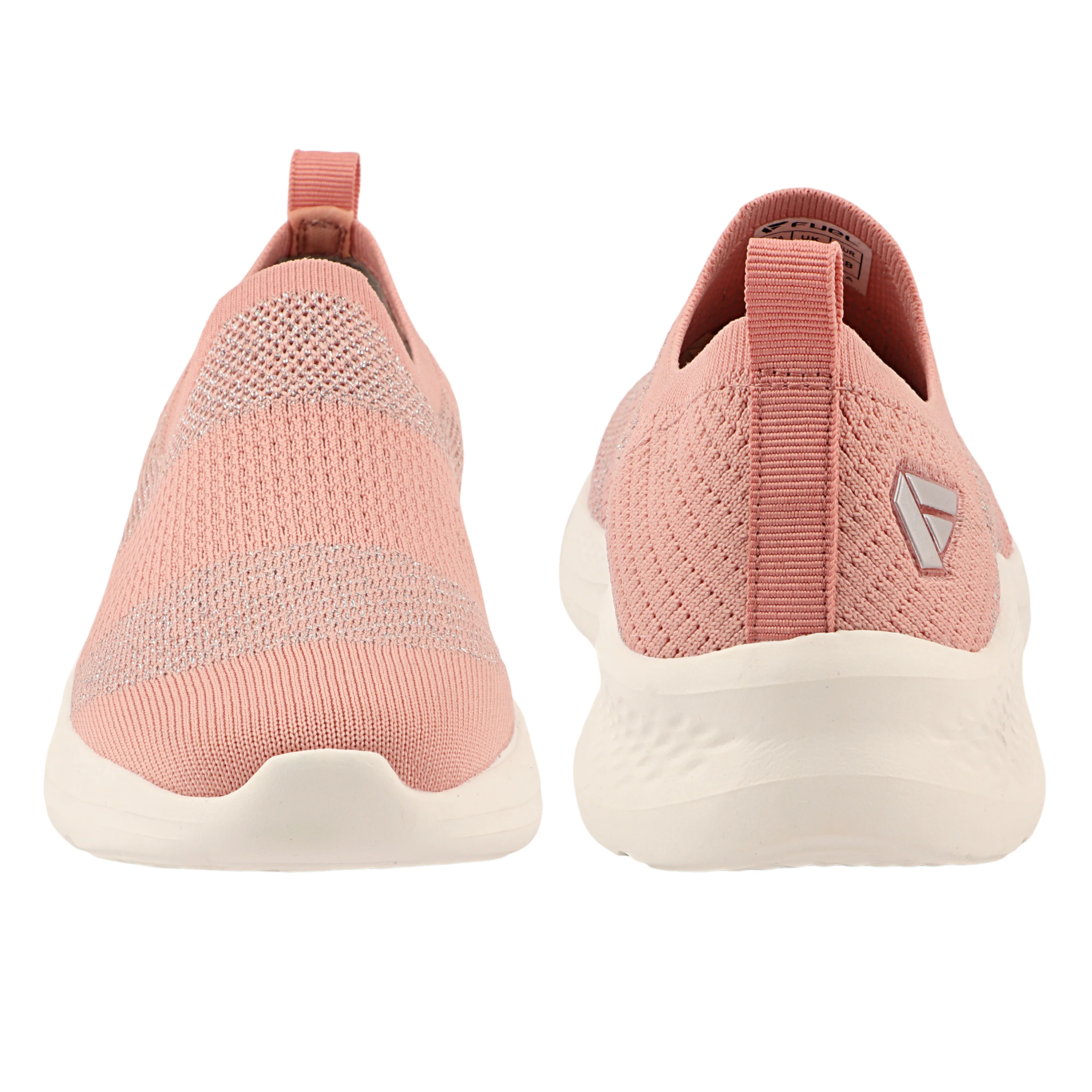 FUEL Sparkle Lightweight & Comfortable Casual Slip-On Daily Wear Sports Shoes for Women's (Peach) - Image 6