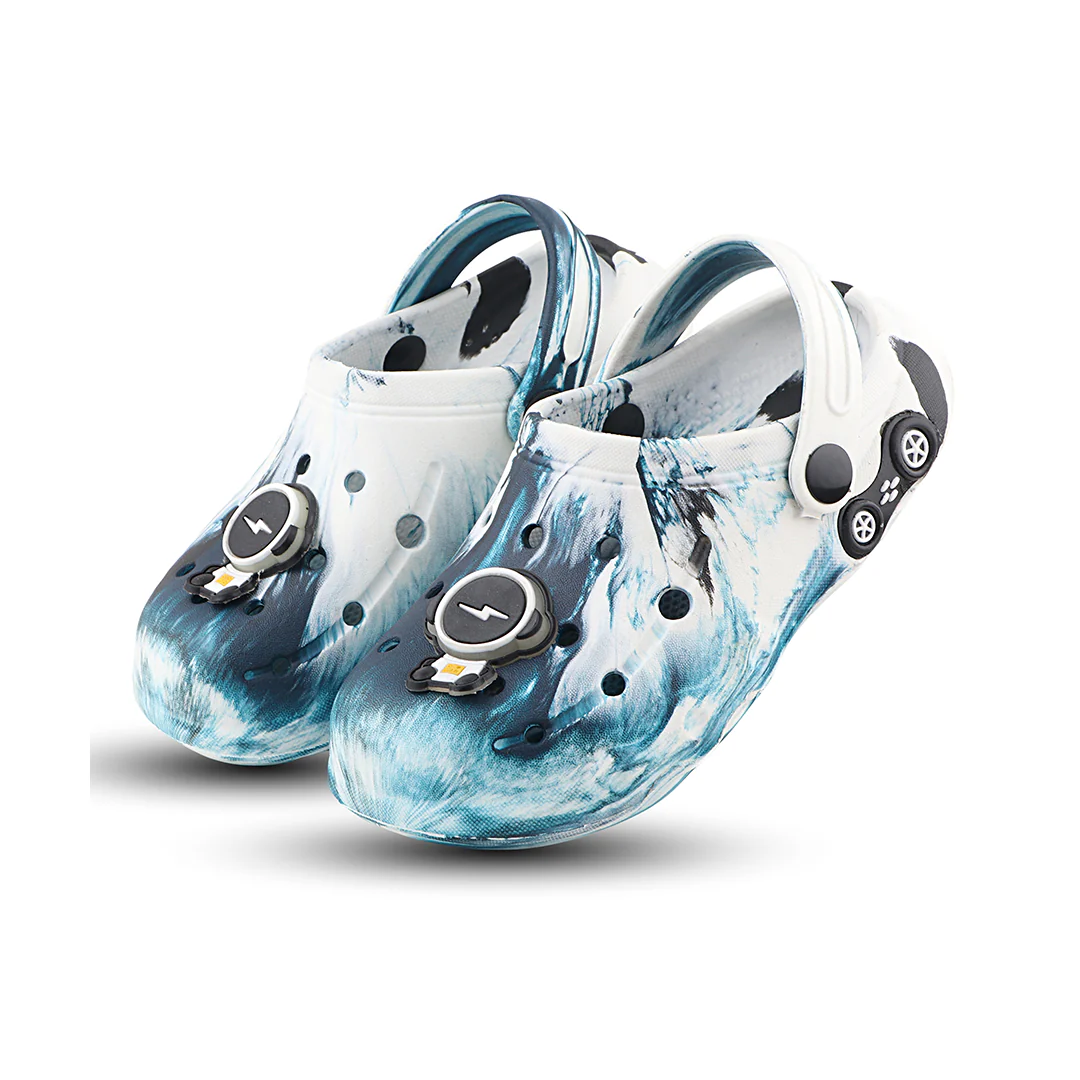 FUEL Splash Lightweight Pull-On Design Clogs Slipper for Boys/Girls (Blue) - Image 5