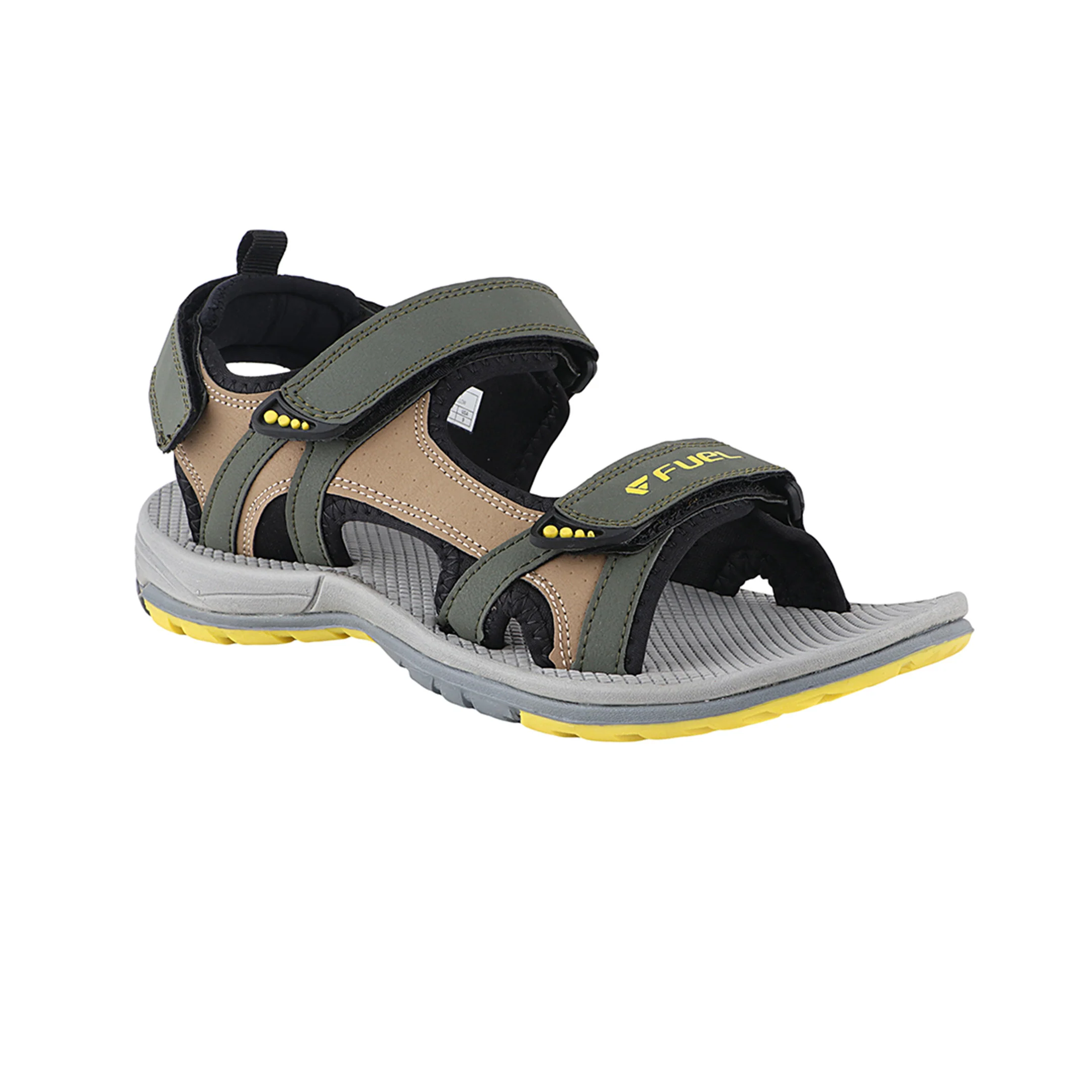 FUEL Splendor Comfortable Sandals For Men's (Olive) - Image 3