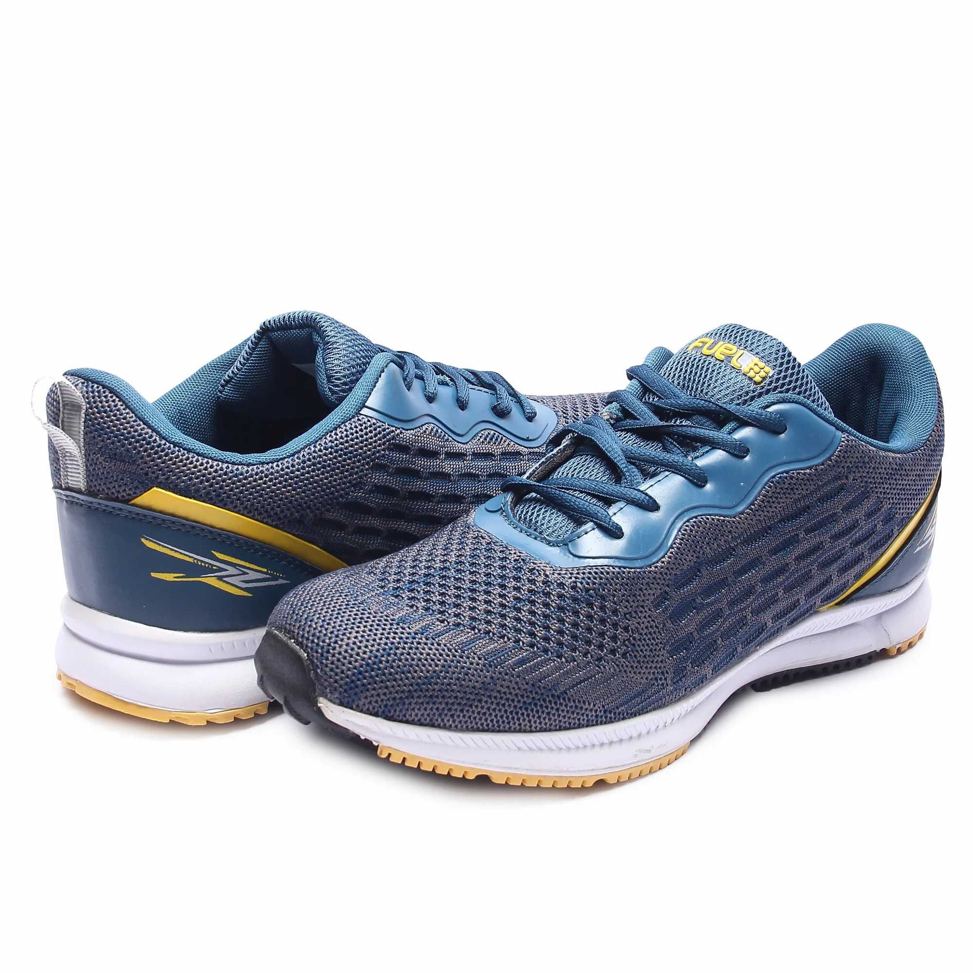FUEL Pilot Comfortable Lightweight Breathable Knitting Sport Shoes for Men's (Blue) - Image 5