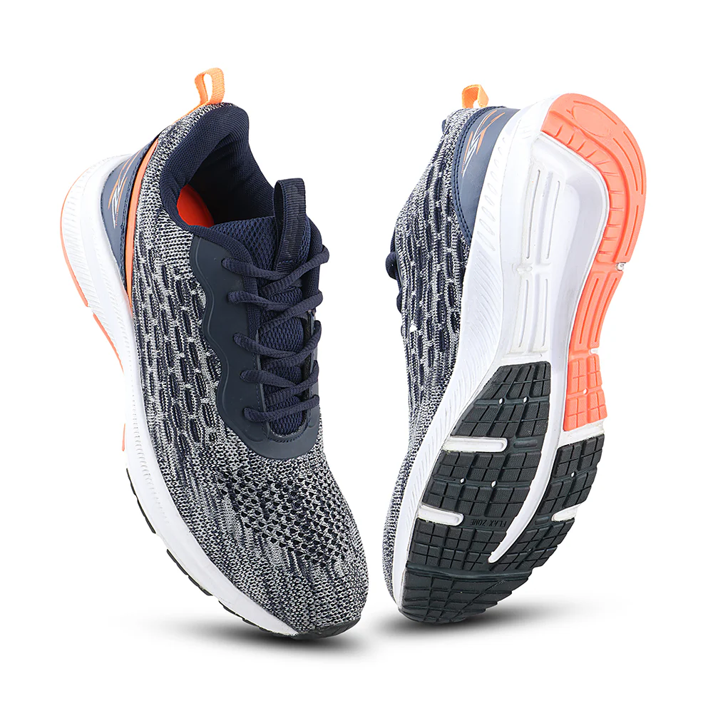FUEL Pilot Comfortable Lightweight Breathable Knitting Sport Shoes for Men's (Navy) - Image 6