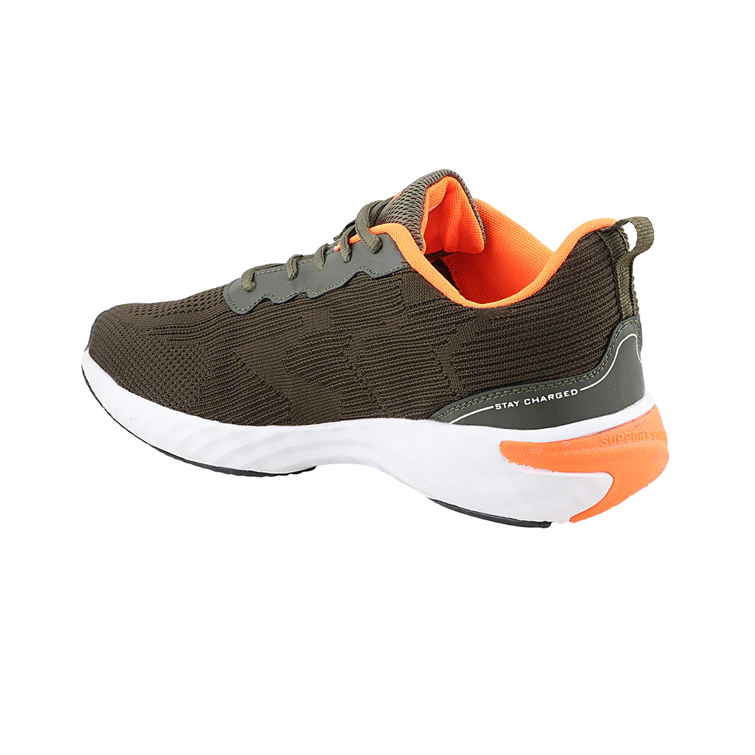 FUEL Rockstar Lightweight & Anti-Skid Men Sports Shoes for Running & Casual Wear (Olive) - Image 3