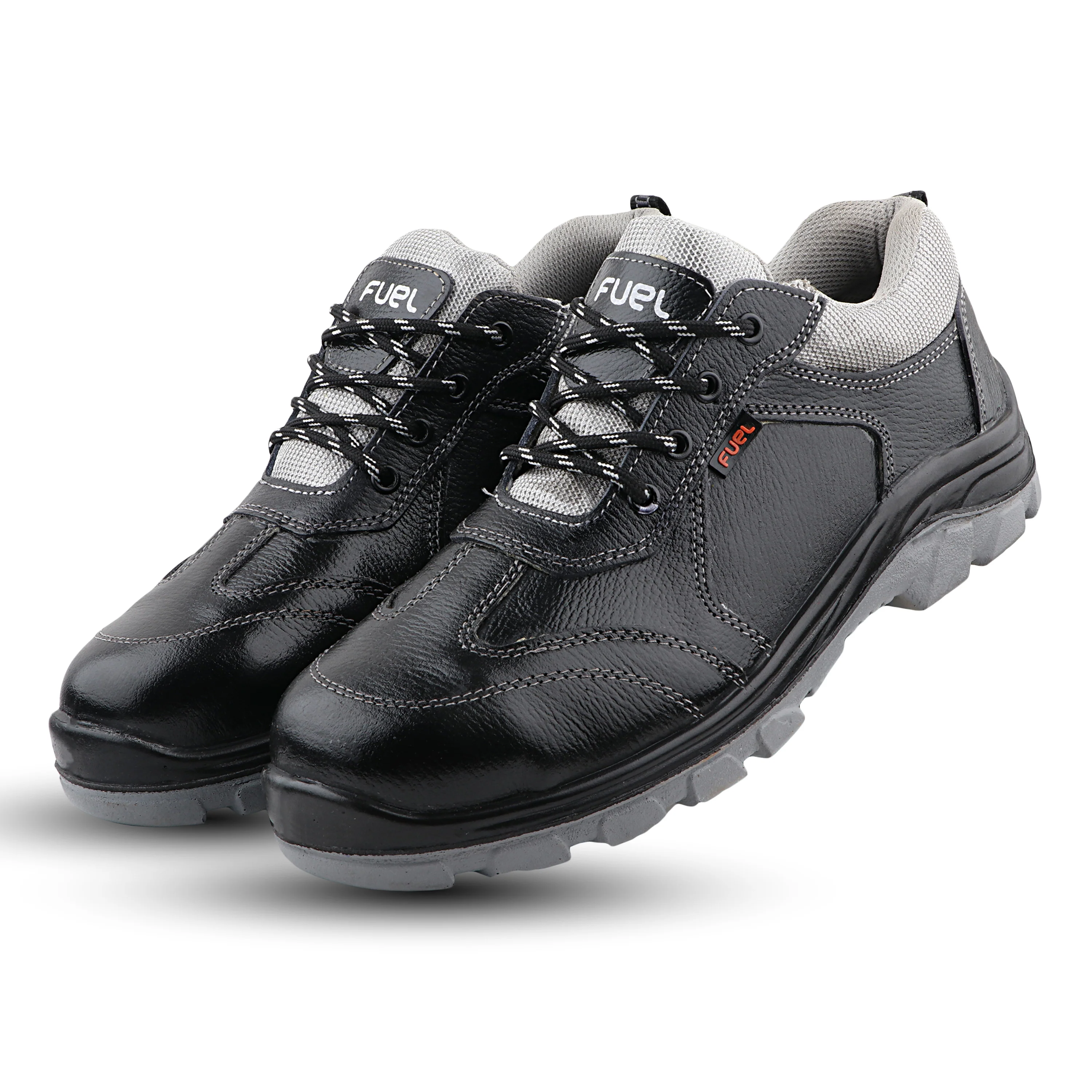 FUEL Stroid-DD  PU Single Density Industrial Sole Safety Shoes for Men with 200J Steel Toe (Black) - Image 5