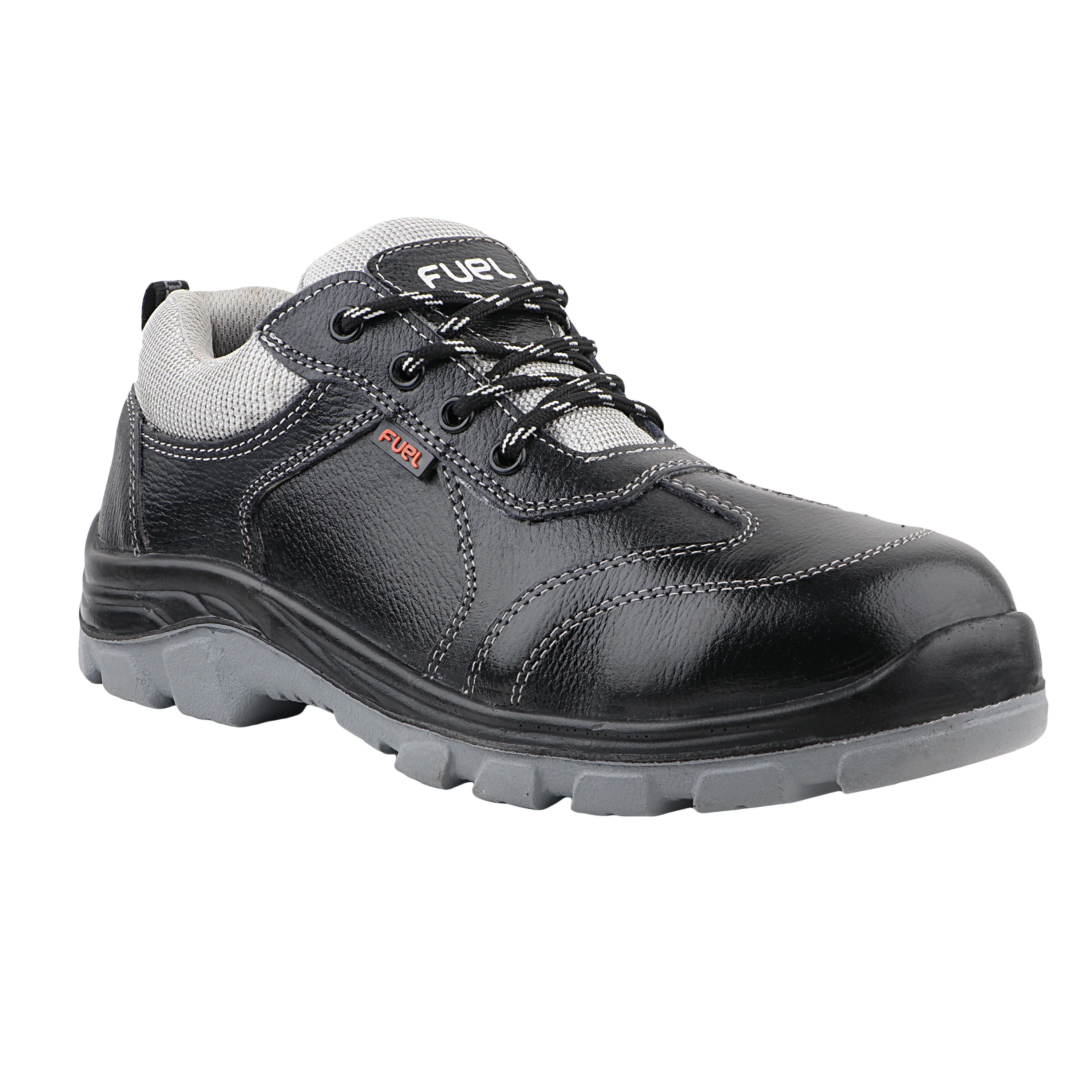 FUEL Stroid-DD  PU Single Density Industrial Sole Safety Shoes for Men with 200J Steel Toe (Black) - Image 7