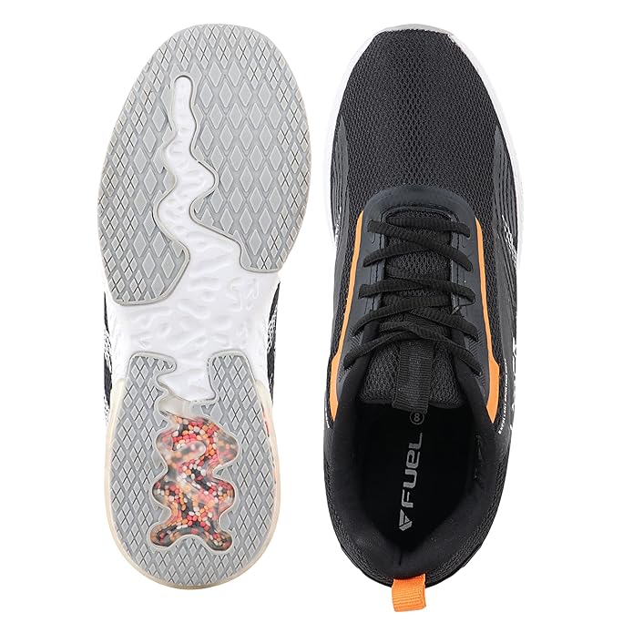 FUEL Uniqstep Lightweight Breathable Mesh Upper Sport Shoes For Man (Black) - Image 6