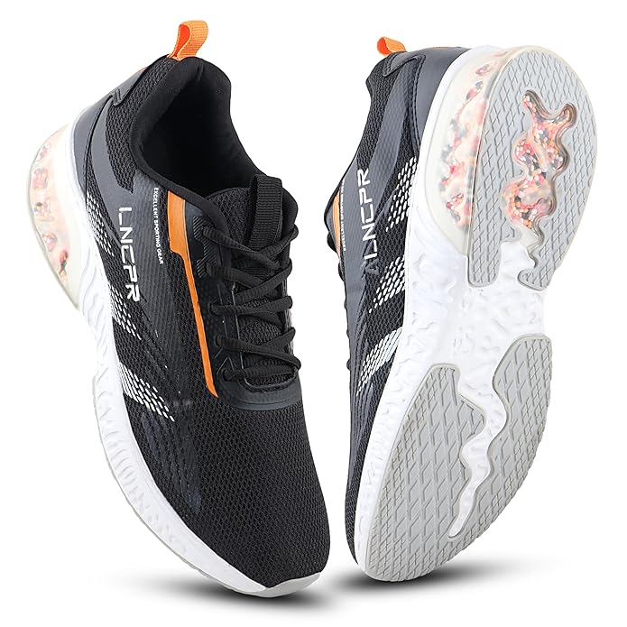 FUEL Uniqstep Lightweight Breathable Mesh Upper Sport Shoes For Man (Black) - Image 7