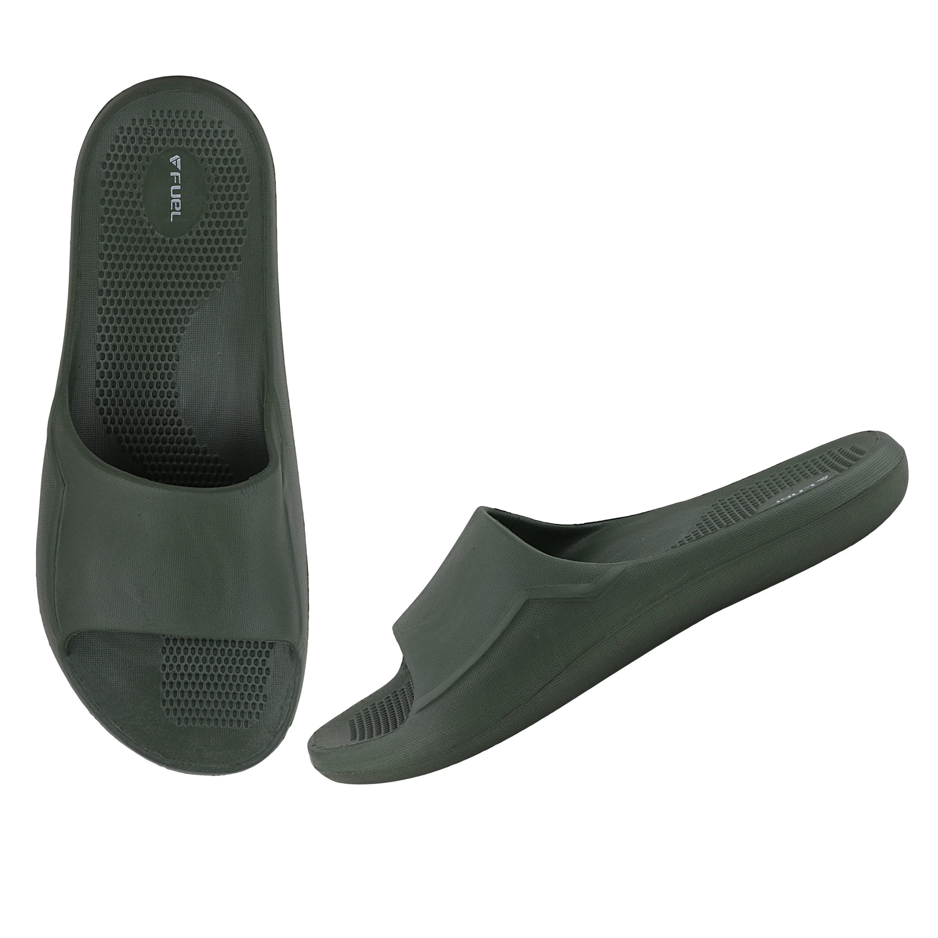 FUEL Swift Anti-Slip Slip-On Slippers for Daily Wear Comfort Slides for Men with Textured EVA Sole - Image 5
