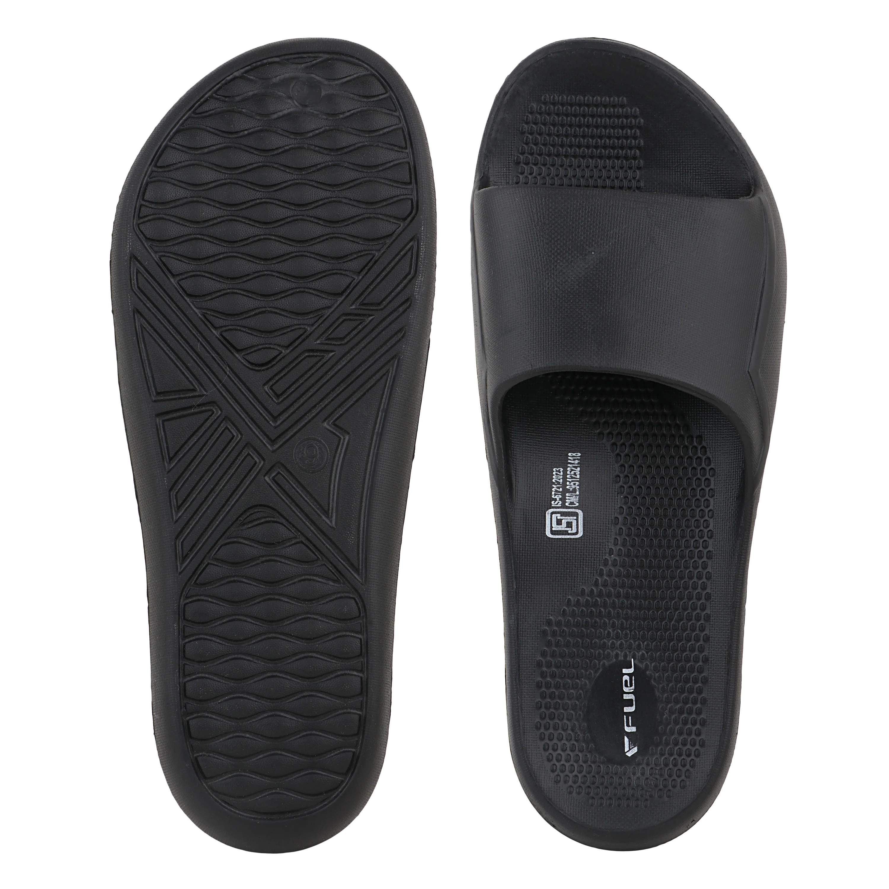 FUEL Swift Anti-Slip Slip-On Slippers for Daily Wear Comfort Slides for Men with Textured EVA Sole - Image 4