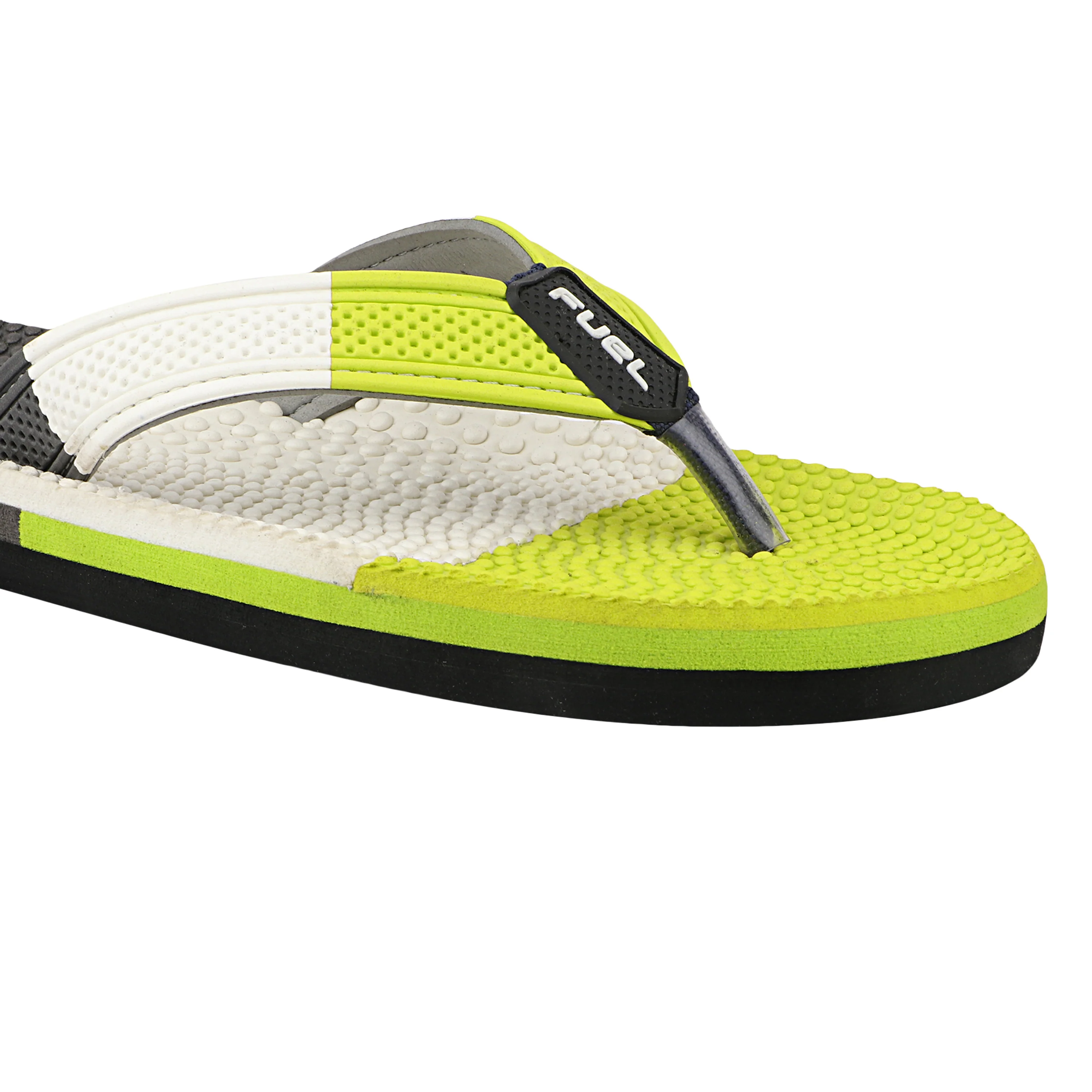 FUEL Trenzo Comfortable Slip-On Slippers with Cushioned Insole & Flexible Sole for Men's (Green) - Image 2