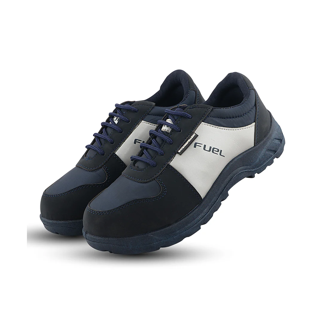 FUEL Ultra Breathable Fabric Upper and Lace-Up Closure with Lightweight PVC Single Density Sole & Comfortable Non-Woven Insole Industrial Work Safety Shoes for Women's (Blue) - Image 6