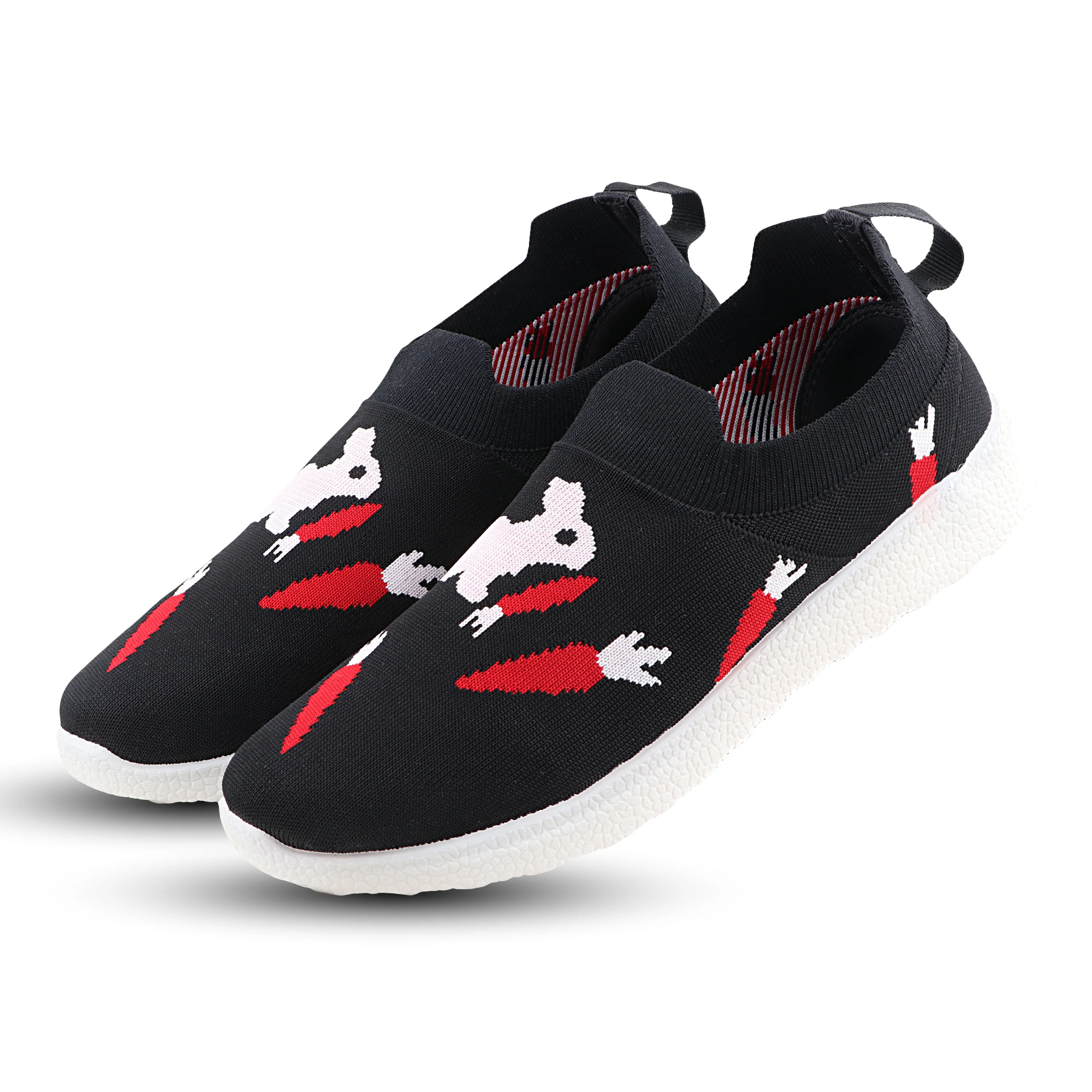 FUEL Wanda-01 Lightweight & Stylish Slip-On Casual Shoes for Women (Black) - Image 3