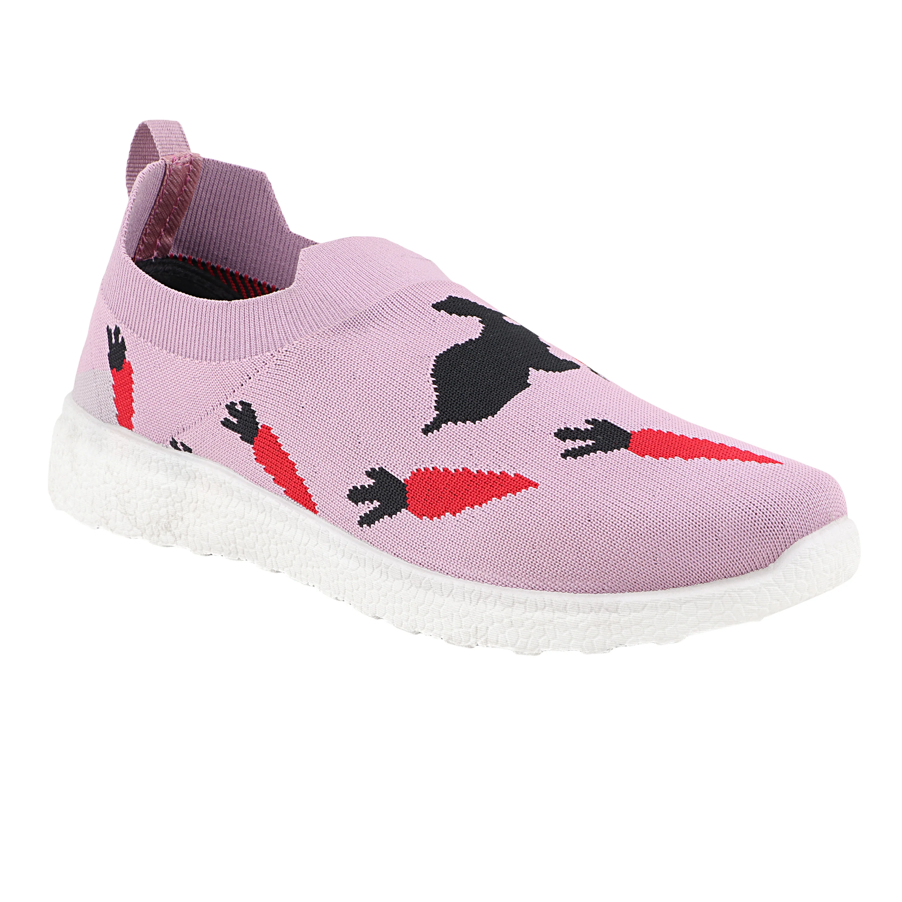FUEL Wanda-01 Lightweight & Stylish Slip-On Casual Shoes for Women (Pink)