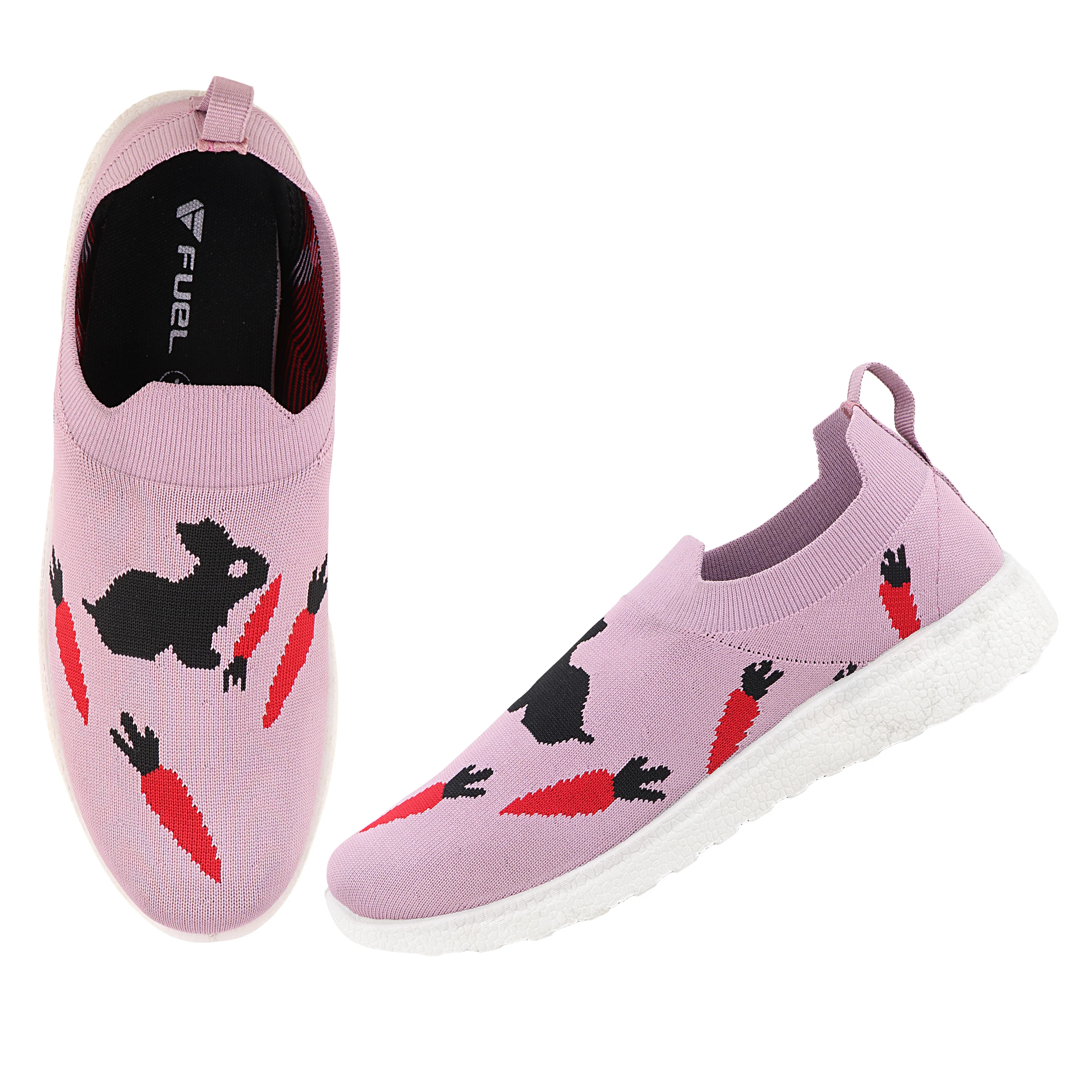 FUEL Wanda-01 Lightweight & Stylish Slip-On Casual Shoes for Women (Pink) - Image 6