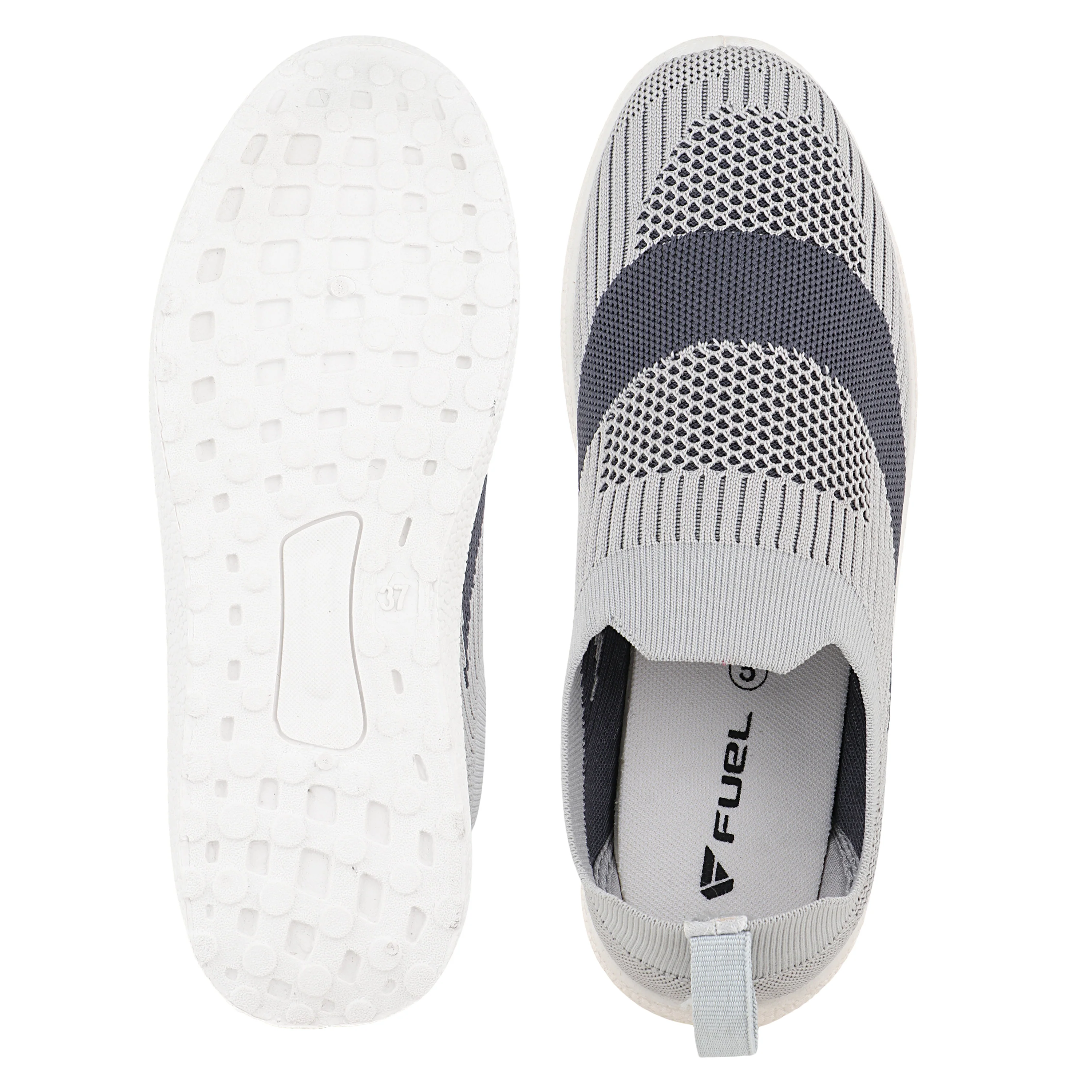 FUEL Wanda Lightweight Breathable & Stylish Slip-On Casual Shoes for Women's (Grey) - Image 3