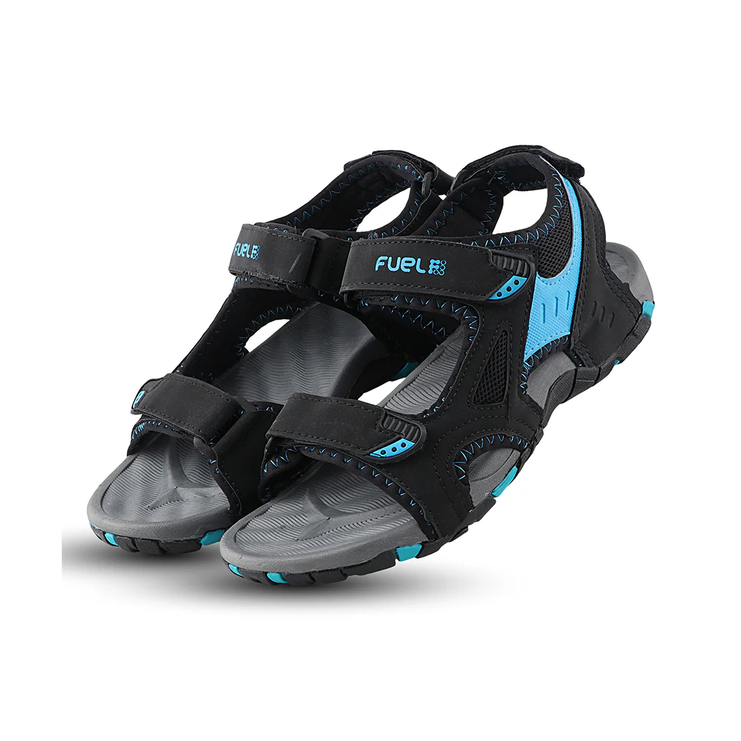 FUEL Winger Casual Sports Sandal for Men (Black) - Image 4