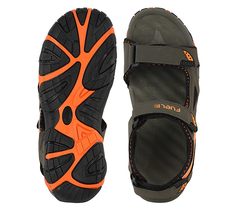 FUEL Winger Casual Sports Sandal for Men (Orange) - Image 5