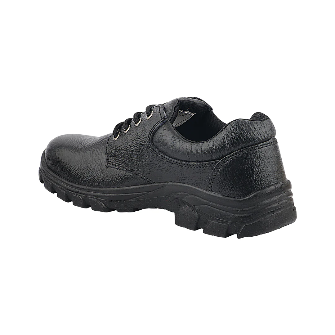 FUEL Spear SD Grain Leather Upper Industrial Safety Shoes for Men's (Black) - Image 5