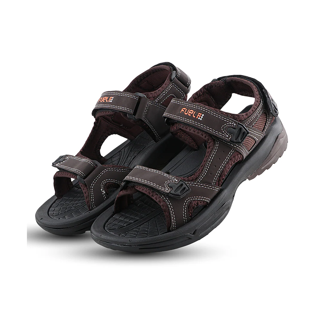 FUEL Yuva Sports Sandal For Men's (Brown) - Image 4