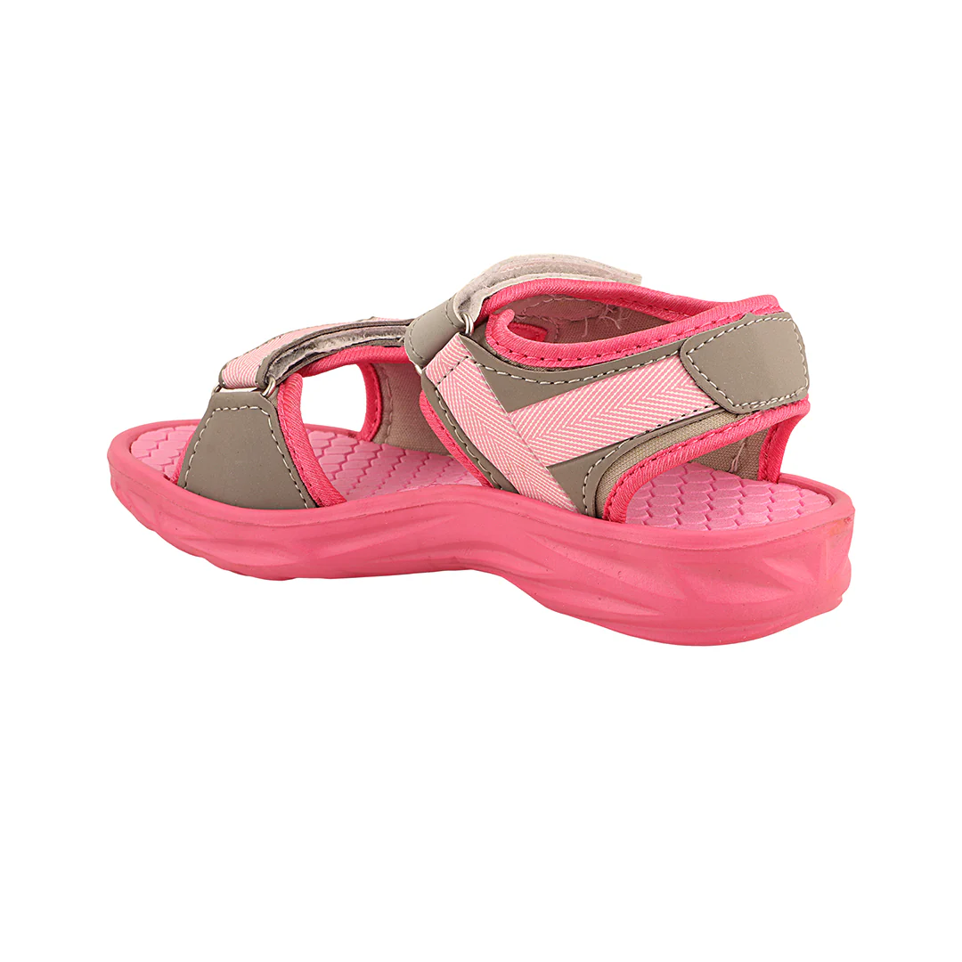 FUEL Zesty Open Toe Two Strap Sandals with Comfort Sole For Little Girls (Pink) - Image 3
